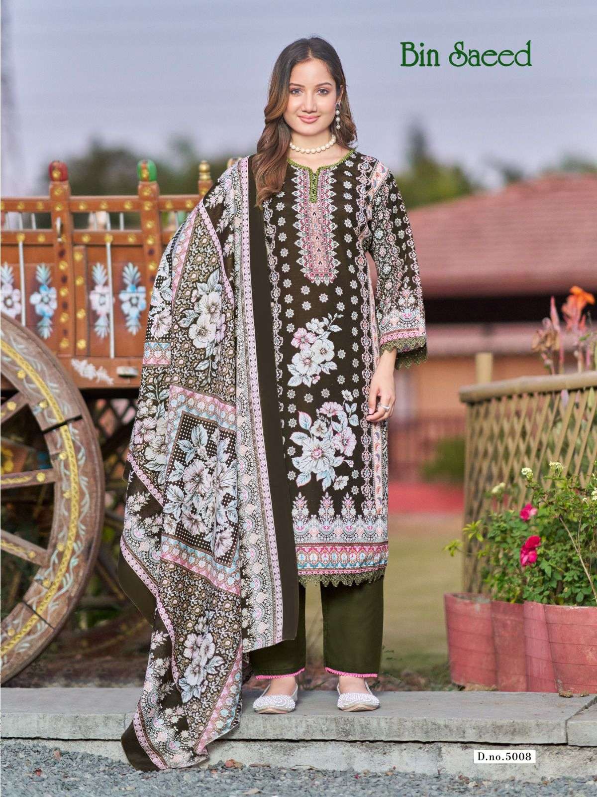 FALAK INTERNATIONAL BIN SAEED VOL 5 COTTON DIGITAL PRINT SALWAR SUIT