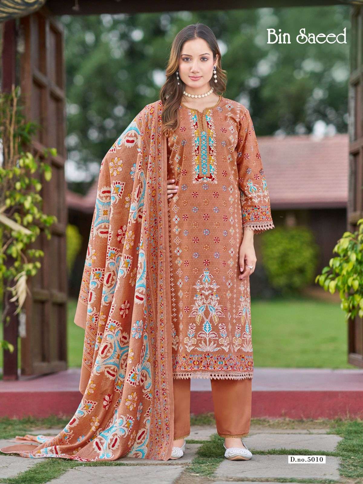 FALAK INTERNATIONAL BIN SAEED VOL 5 COTTON DIGITAL PRINT SALWAR SUIT