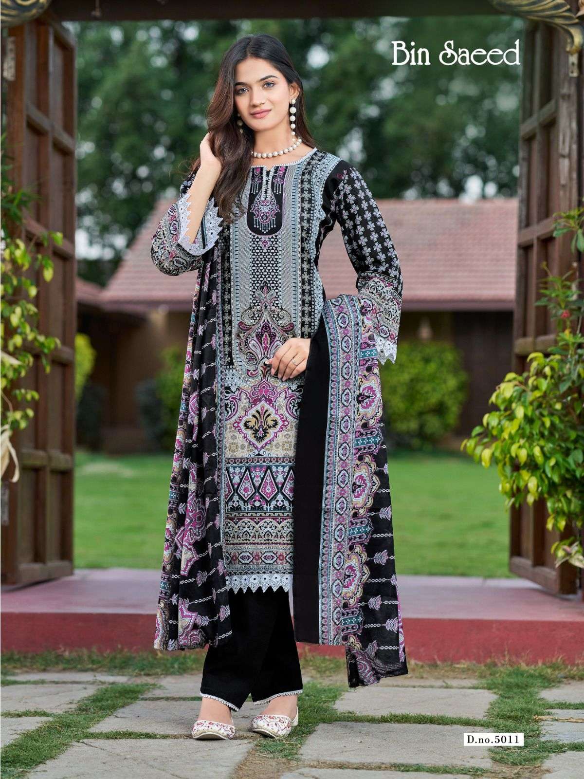FALAK INTERNATIONAL BIN SAEED VOL 5 COTTON DIGITAL PRINT SALWAR SUIT
