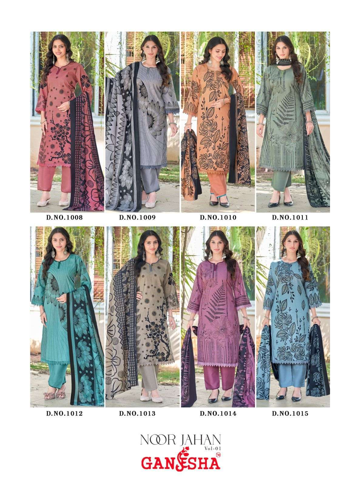 FALAK INTERNATIONAL NOOR JAHAN VOL 1 COTTON DIGITAL PRINT SALWAR SUIT