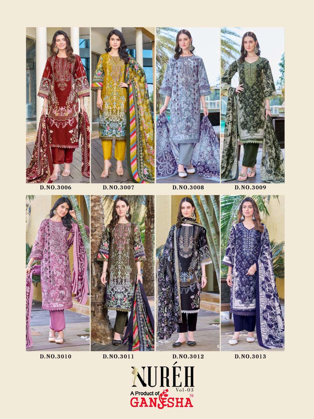 FALAK INTERNATIONAL NUREH VOL 3 COTTON DIGITAL PRINT SALWAR SUIT