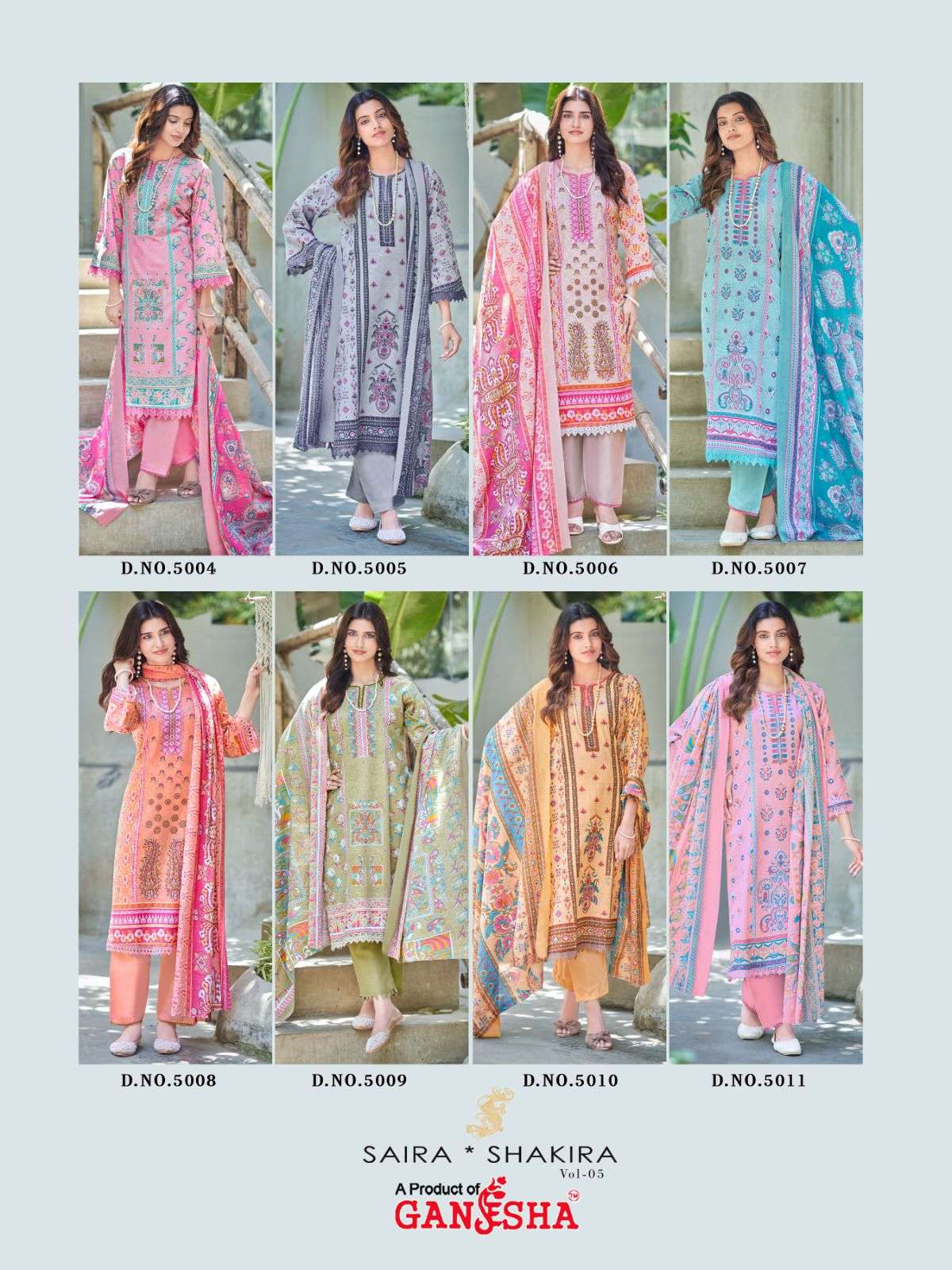 FALAK INTERNATIONAL SAIRA SHAKIRA VOL 5 COTTON DIGITAL PRINT SALWAR SUIT