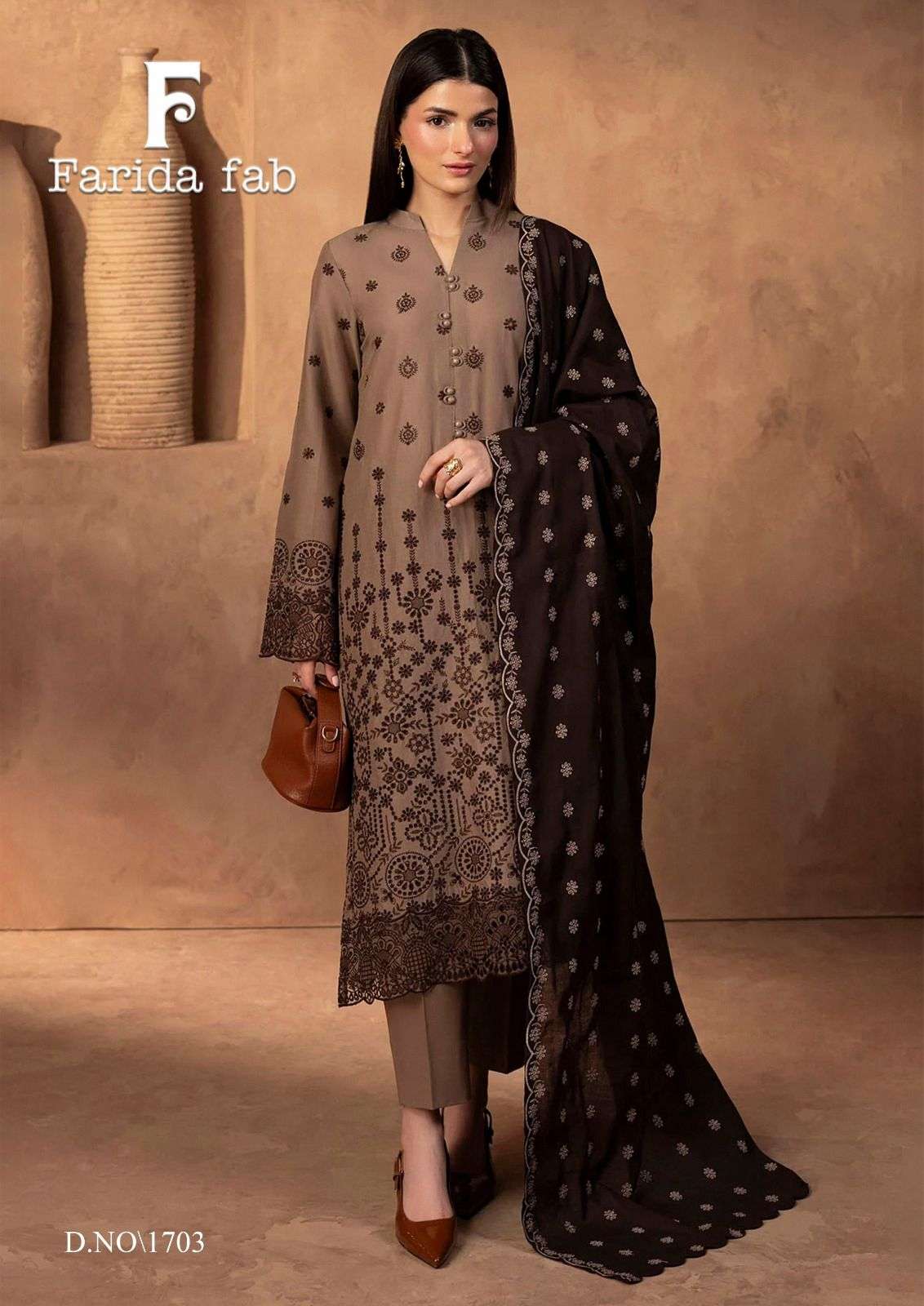 FARIDA FAB CHEVRON VOL 17 COTTON DIGITAL PRINTS SALWAR SUIT