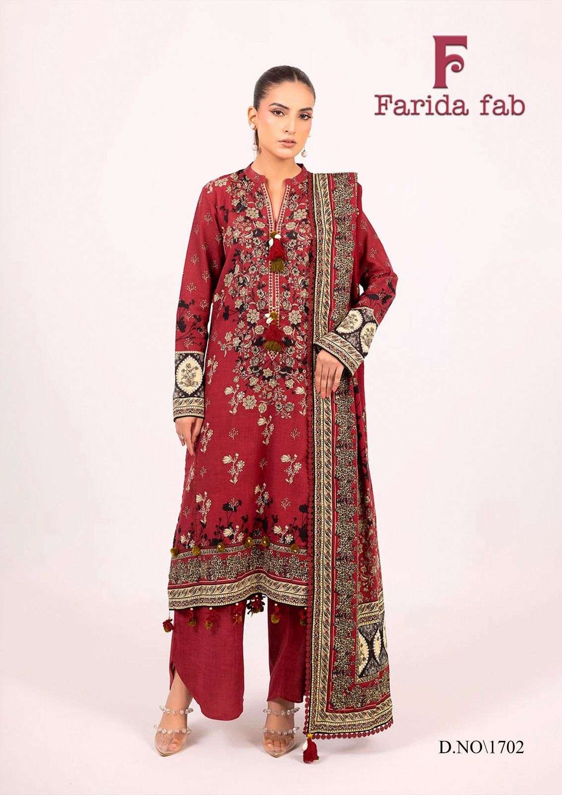 FARIDA FAB CHEVRON VOL 17 COTTON DIGITAL PRINTS SALWAR SUIT