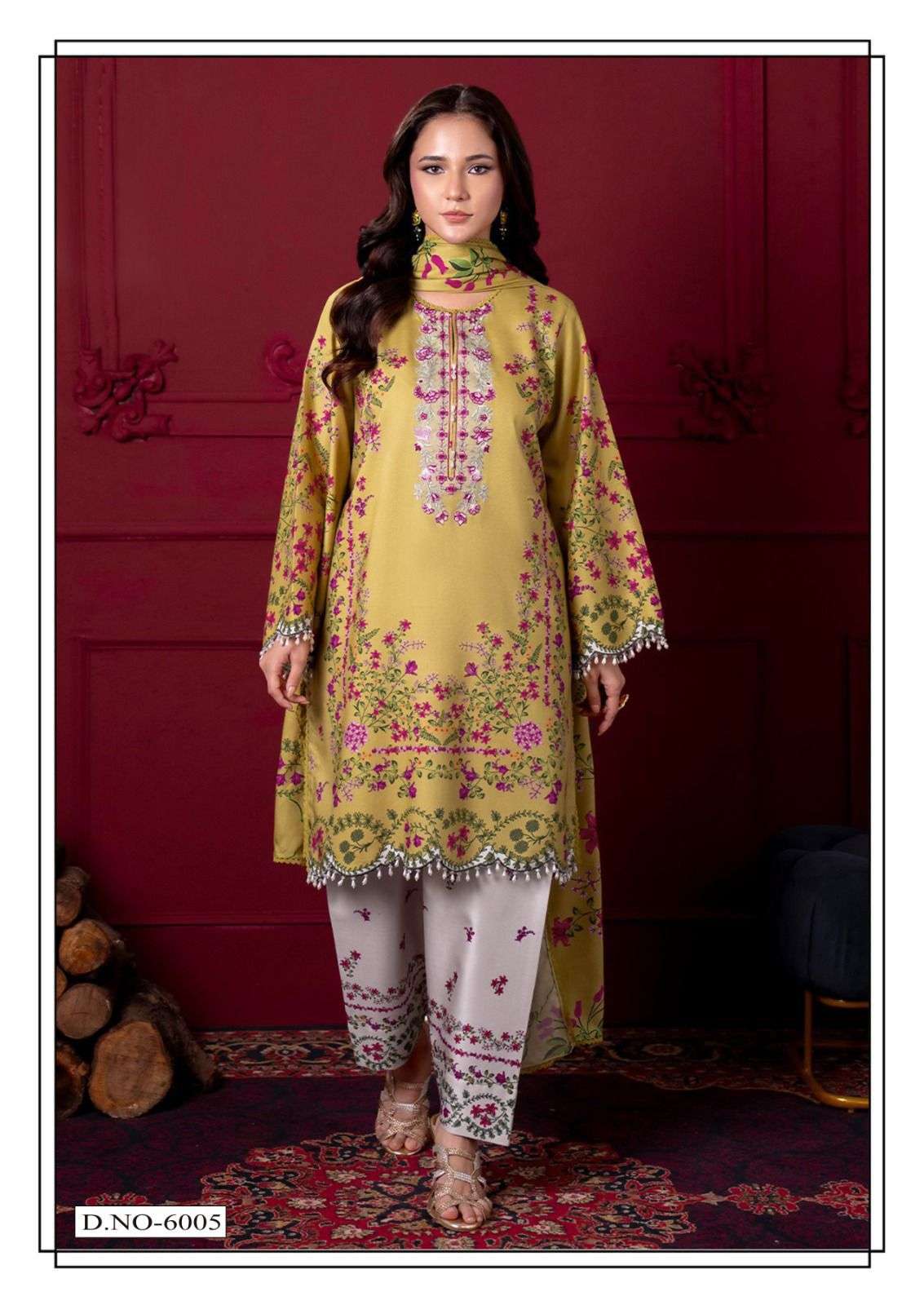 FARIDA FAB RAMSHA VOL 6 COTTON DIGITAL PRINTS SALWAR SUIT