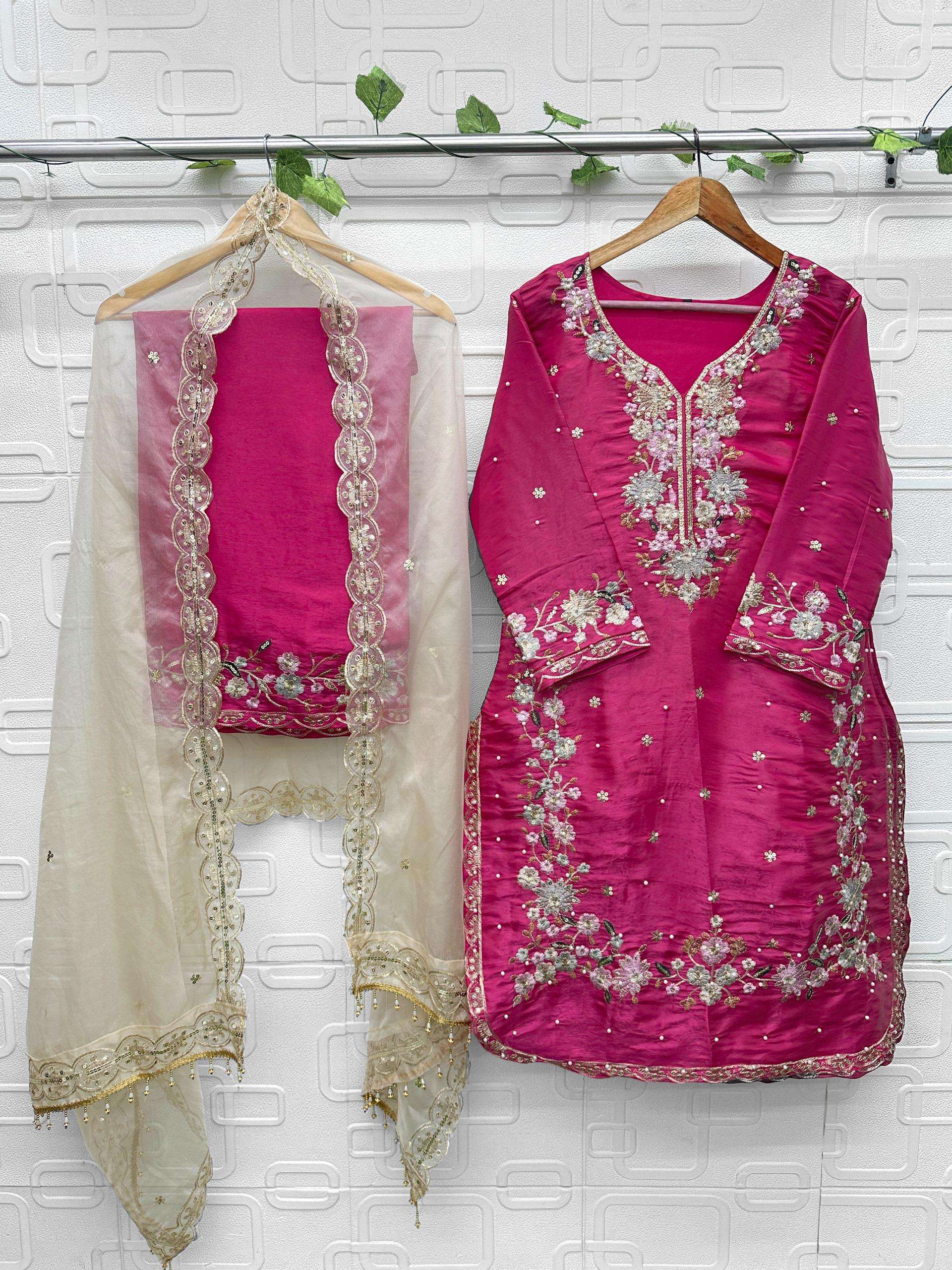 FLORENT D NO 1052 IJKL JIMMY CHOO FABRIC DESIGNER WORK READY MADE PAKISTANI SUIT