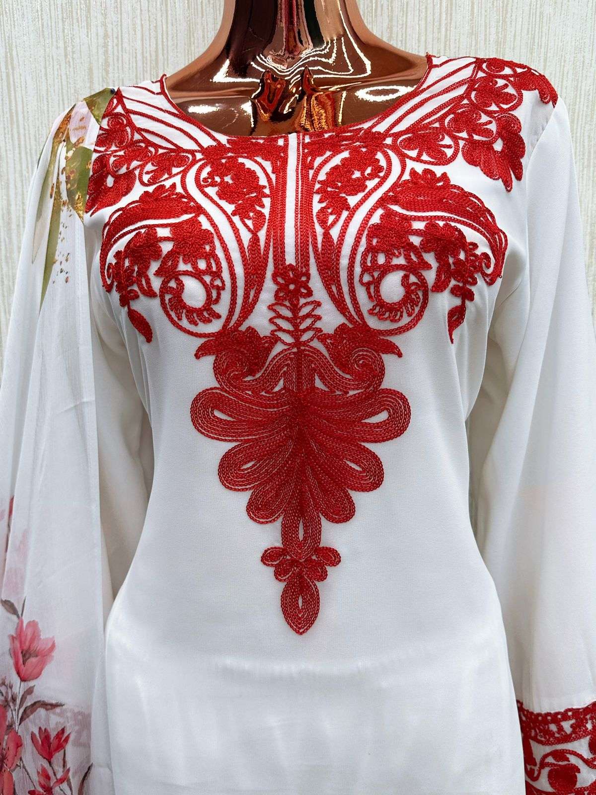 FLORENT D NO 1085 GEORGETTE EMBROIDERY WORK SUIT