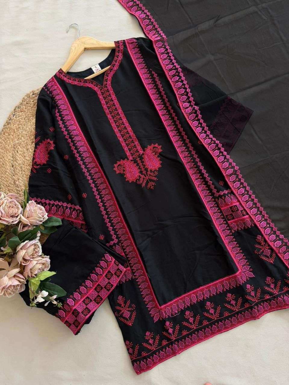 FLORENT D NO 1191 RAYON HEAVY EMBROIDERED DESIGNER READY MADE PAKISTANI SUIT