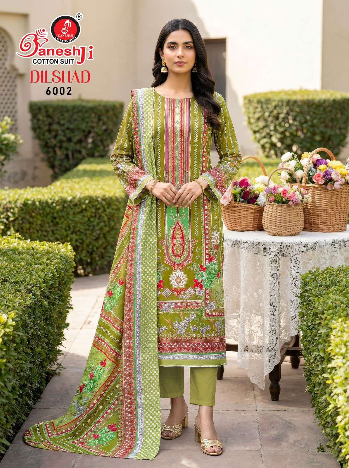 GANESHJI COTTON SUIT DILSHAD VOL 6 COTTON DIGITAL PRINT DRESS
