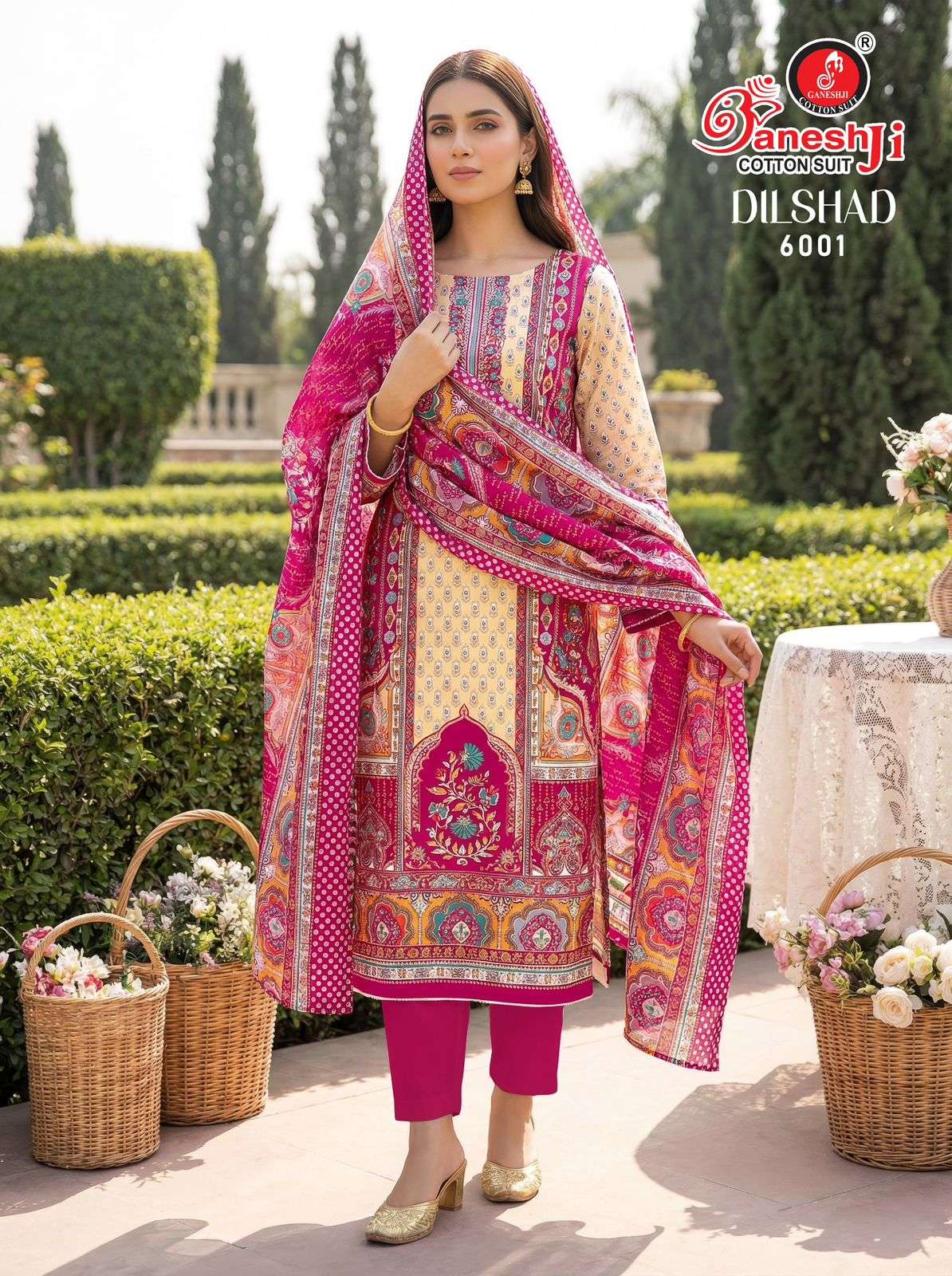 GANESHJI COTTON SUIT DILSHAD VOL 6 COTTON DIGITAL PRINT DRESS