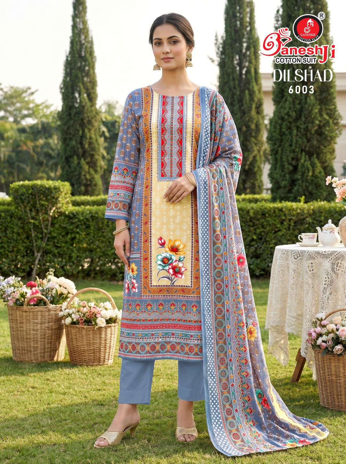 GANESHJI COTTON SUIT DILSHAD VOL 6 COTTON DIGITAL PRINT DRESS