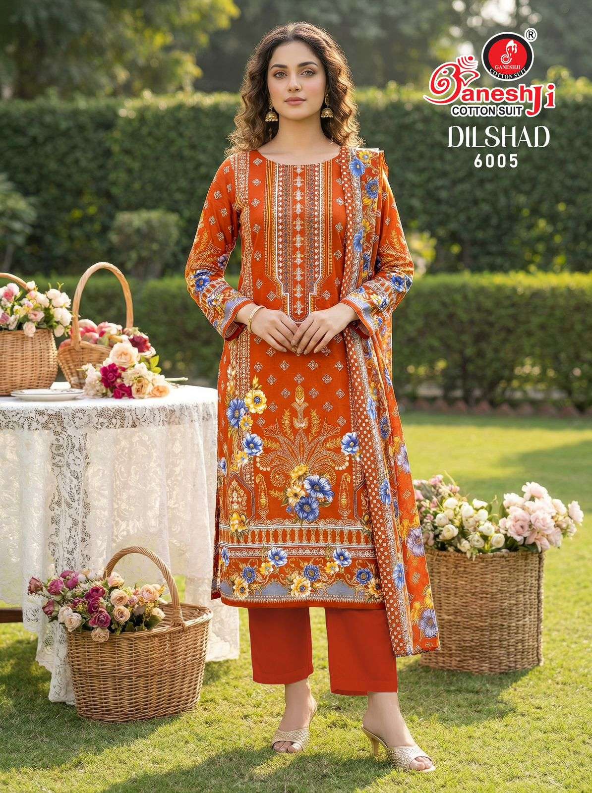 GANESHJI COTTON SUIT DILSHAD VOL 6 COTTON DIGITAL PRINT DRESS