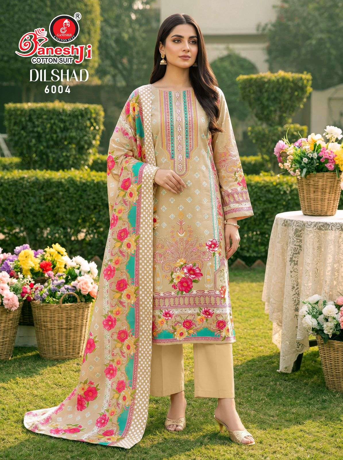GANESHJI COTTON SUIT DILSHAD VOL 6 COTTON DIGITAL PRINT DRESS