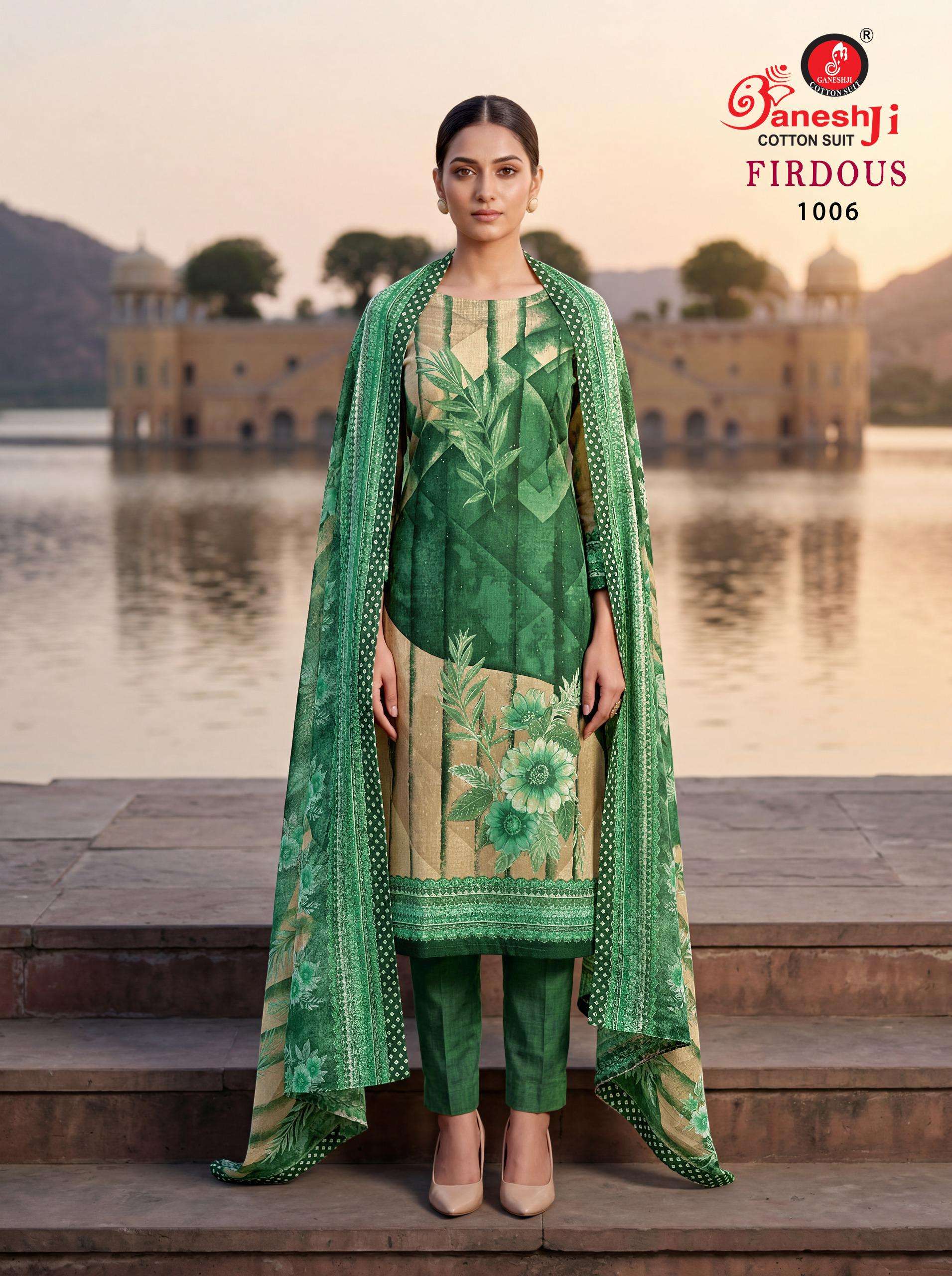 GANESHJI COTTON SUIT FIRDAUS VOL 1 COTTON DIGITAL PRINTS SALWAR SUIT