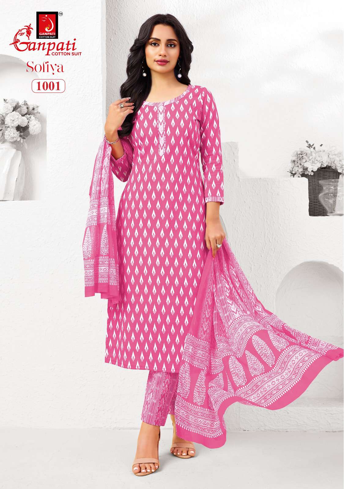 GANPATI SOFIYA VOL 1 COTTON PRINTED LADIES SALWAR SUIT