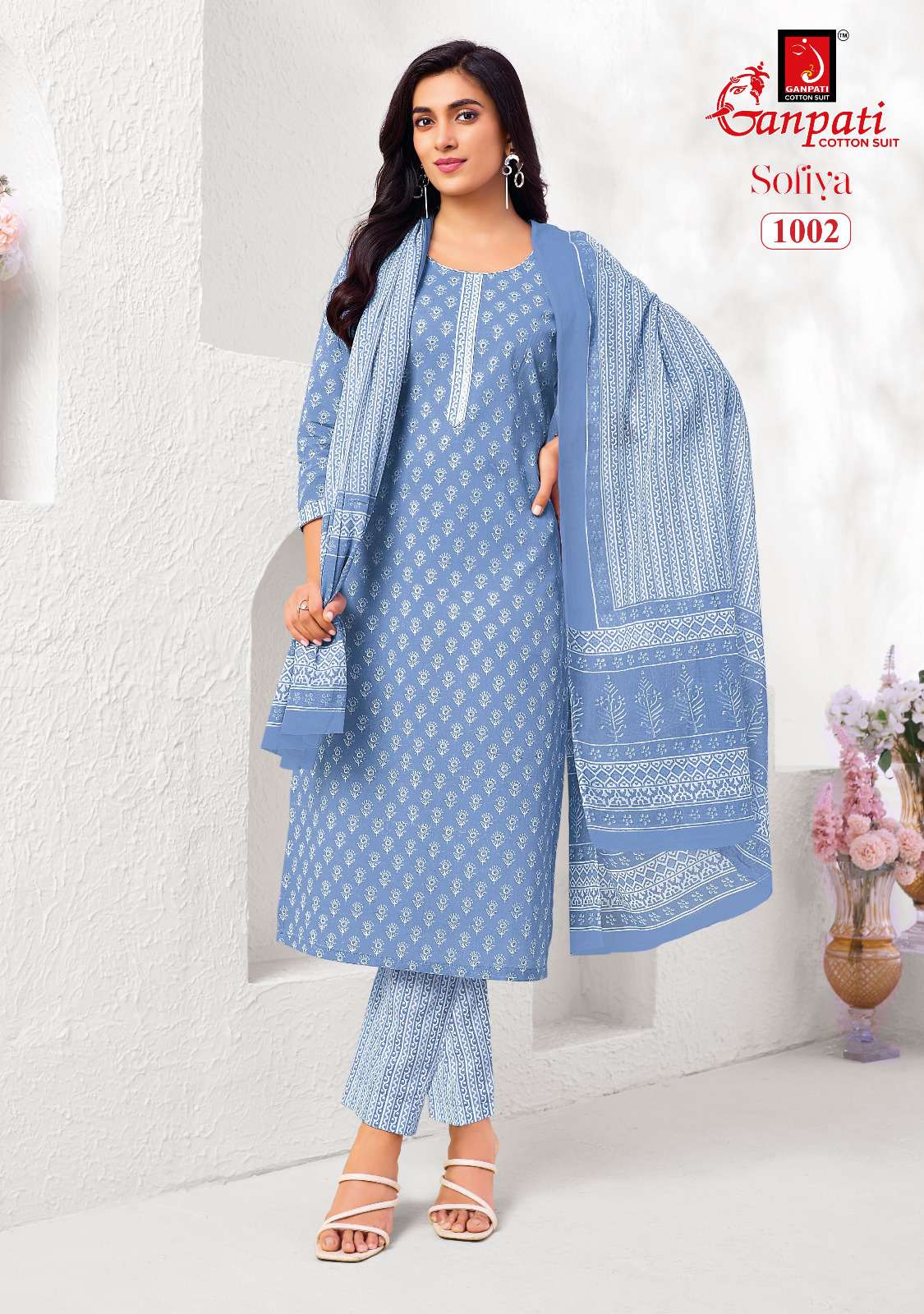GANPATI SOFIYA VOL 1 COTTON PRINTED LADIES SALWAR SUIT
