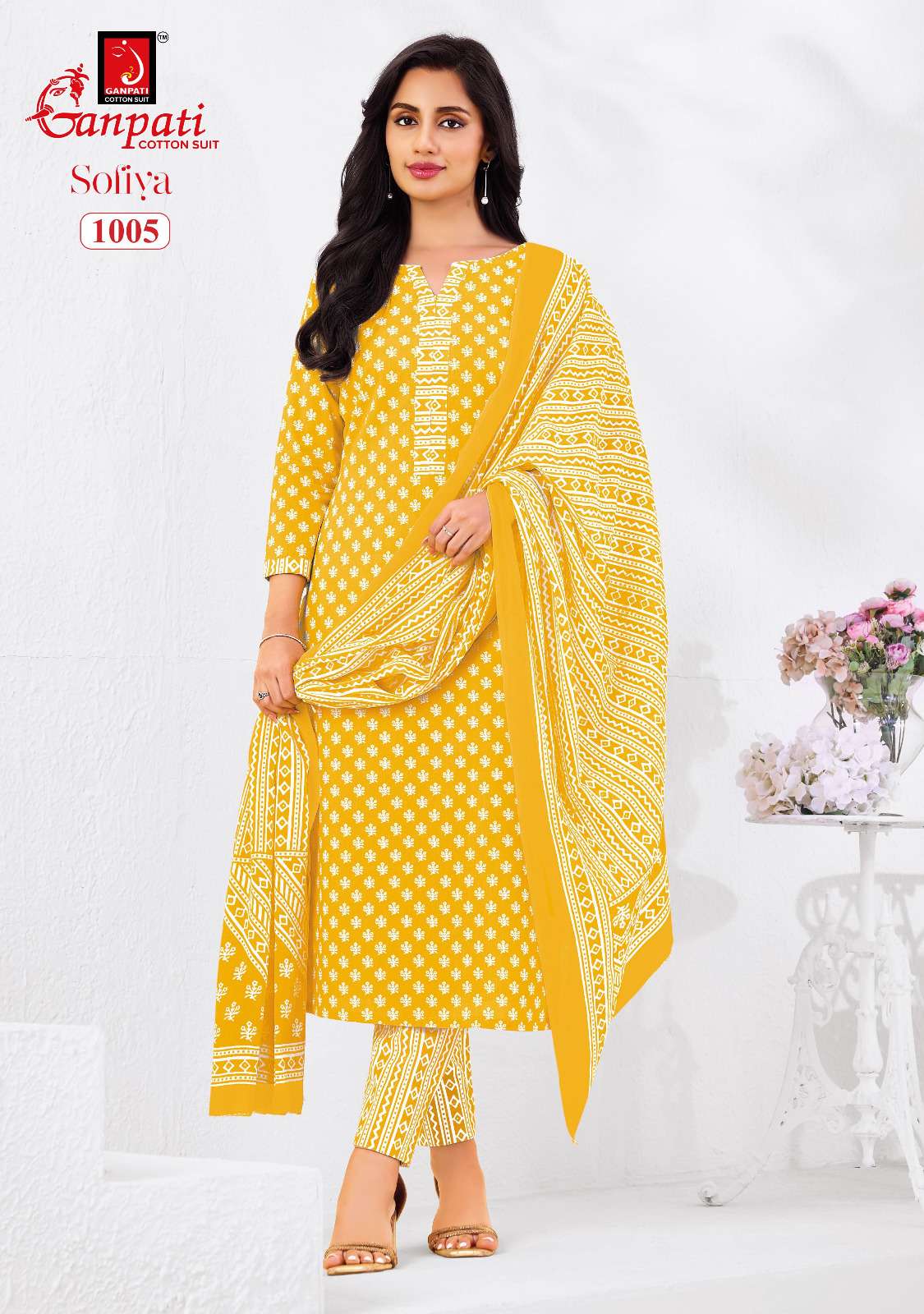 GANPATI SOFIYA VOL 1 COTTON PRINTED LADIES SALWAR SUIT