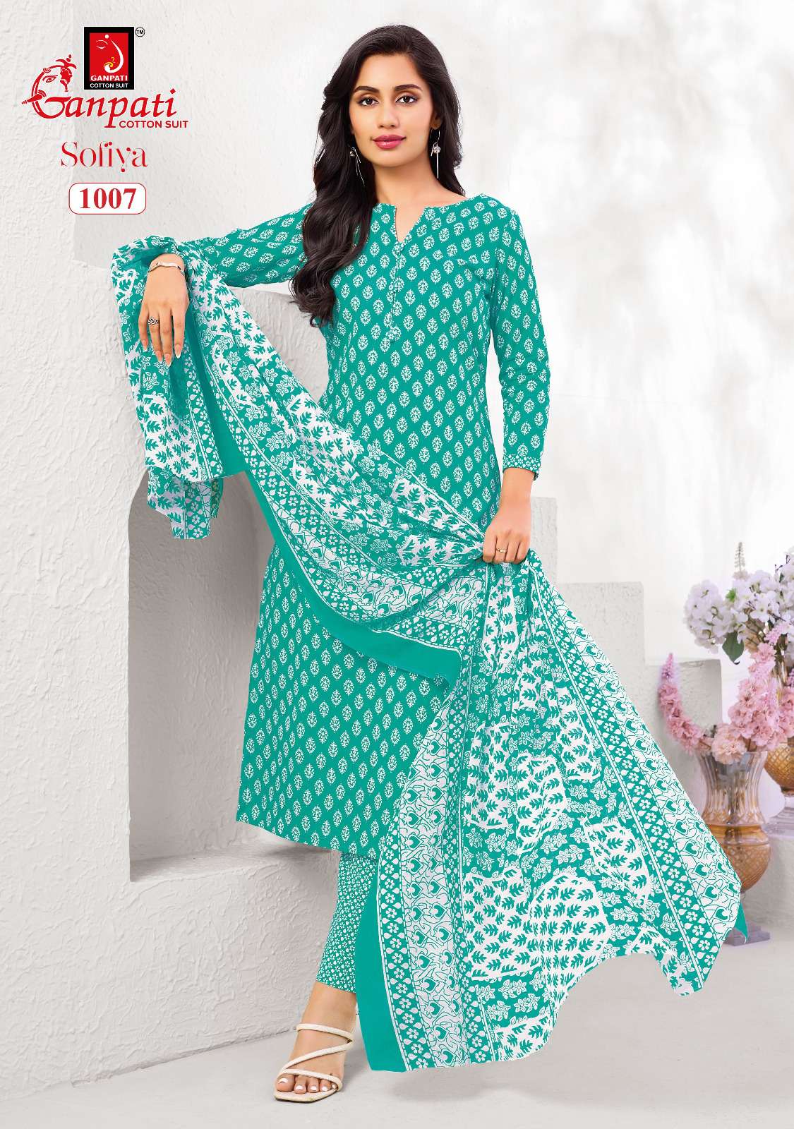 GANPATI SOFIYA VOL 1 COTTON PRINTED LADIES SALWAR SUIT
