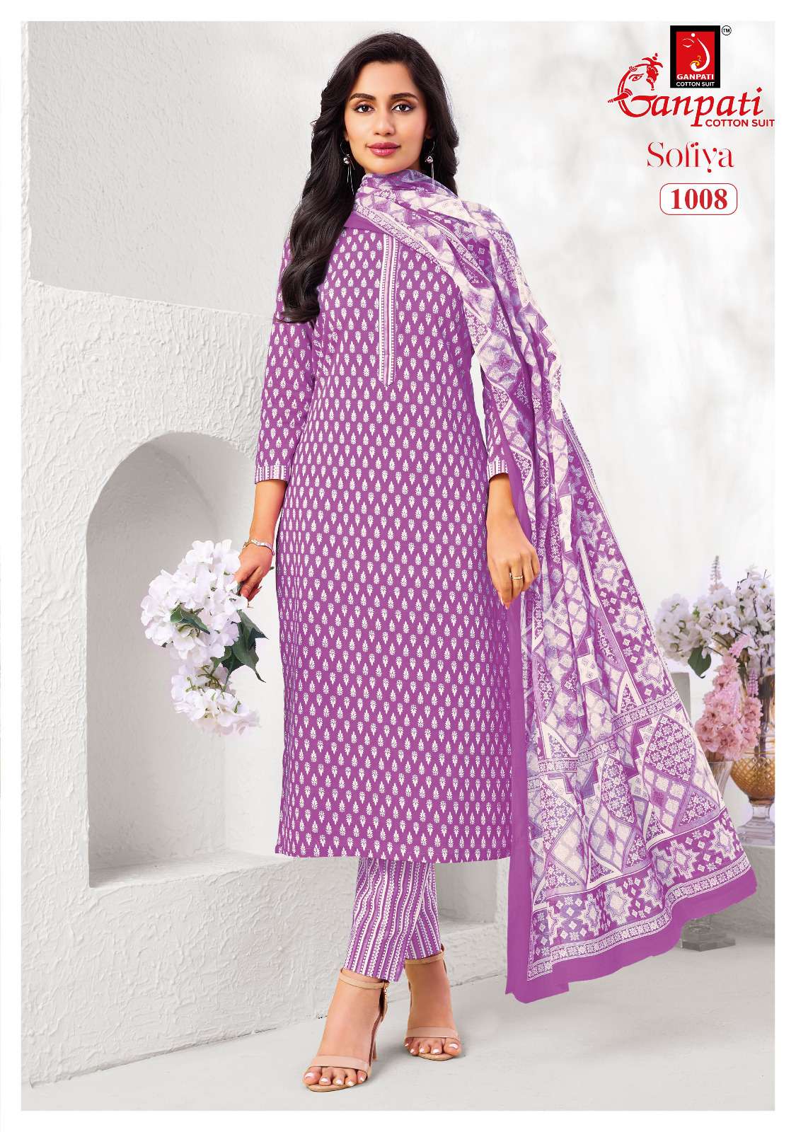 GANPATI SOFIYA VOL 1 COTTON PRINTED LADIES SALWAR SUIT