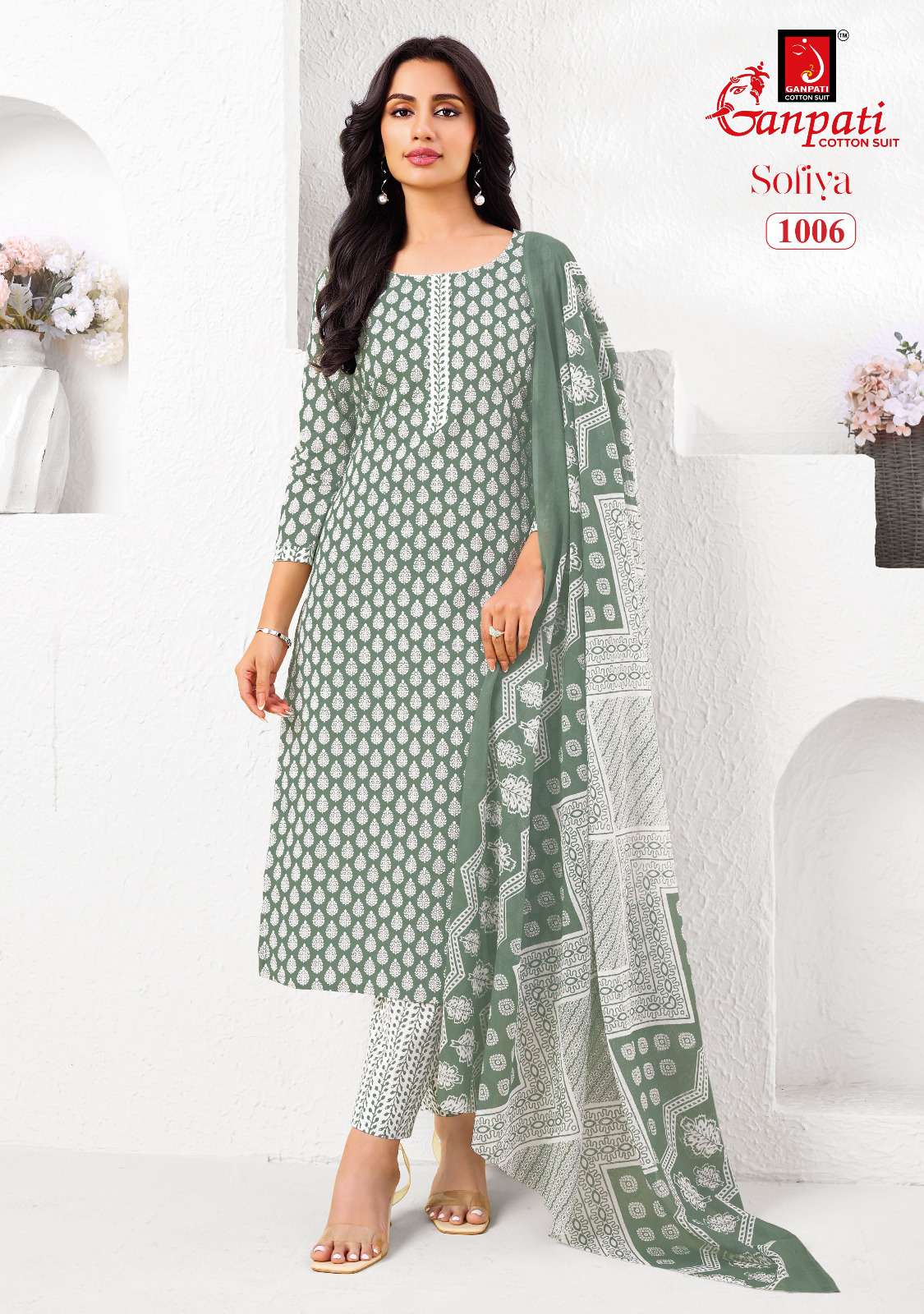 GANPATI SOFIYA VOL 1 COTTON PRINTED LADIES SALWAR SUIT