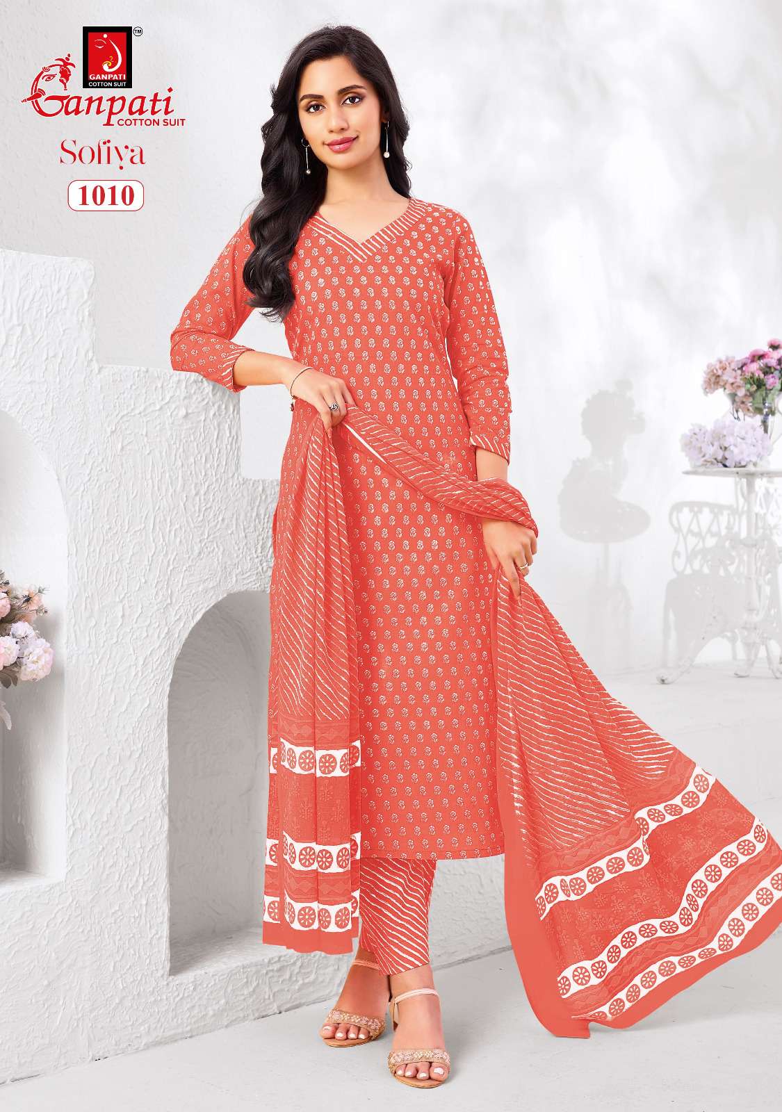 GANPATI SOFIYA VOL 1 COTTON PRINTED LADIES SALWAR SUIT
