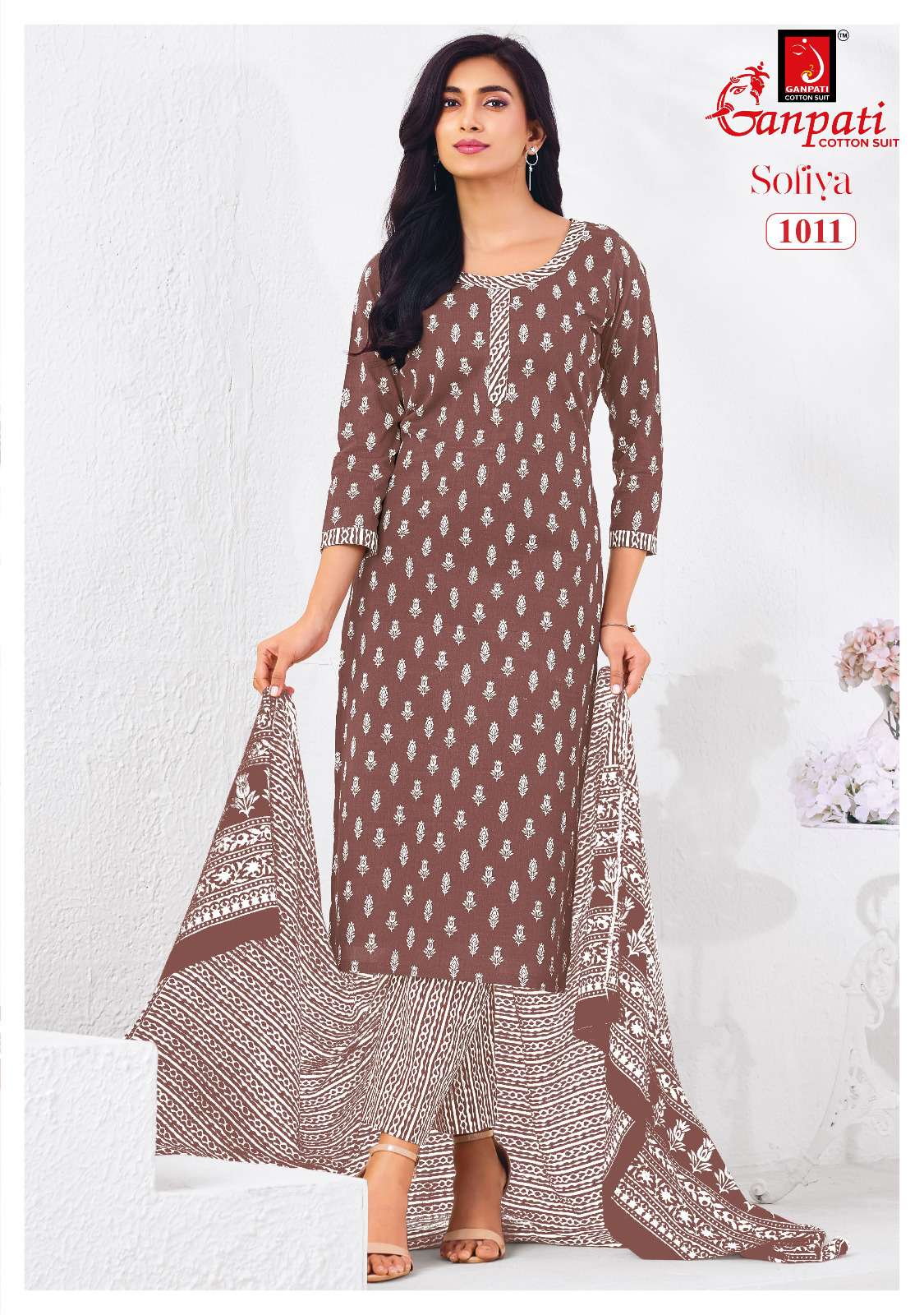 GANPATI SOFIYA VOL 1 COTTON PRINTED LADIES SALWAR SUIT