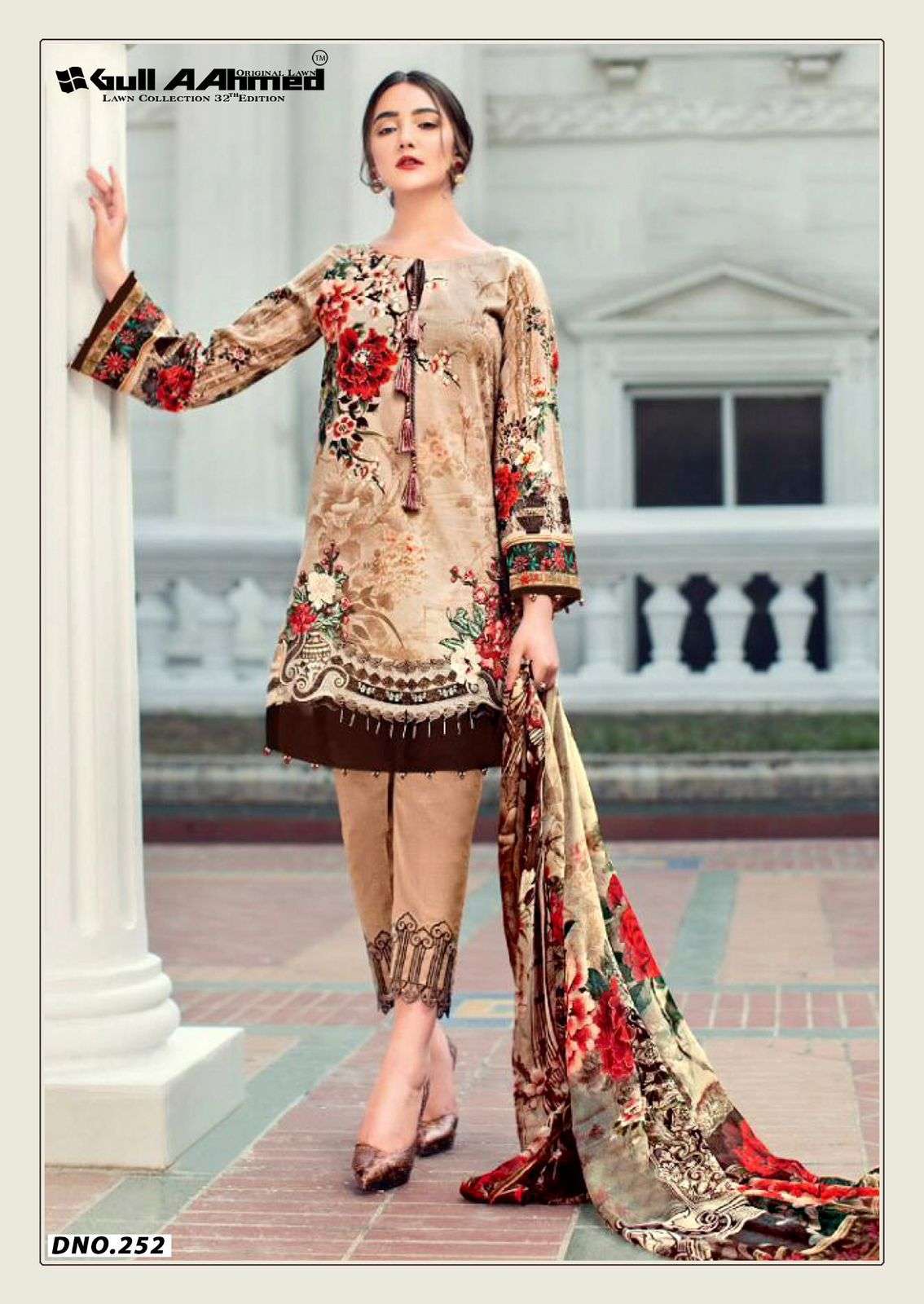 GULL AAHMED LAWN COLLECTION VOL 32 COTTON DIGITAL PRINTS SALWAR SUIT