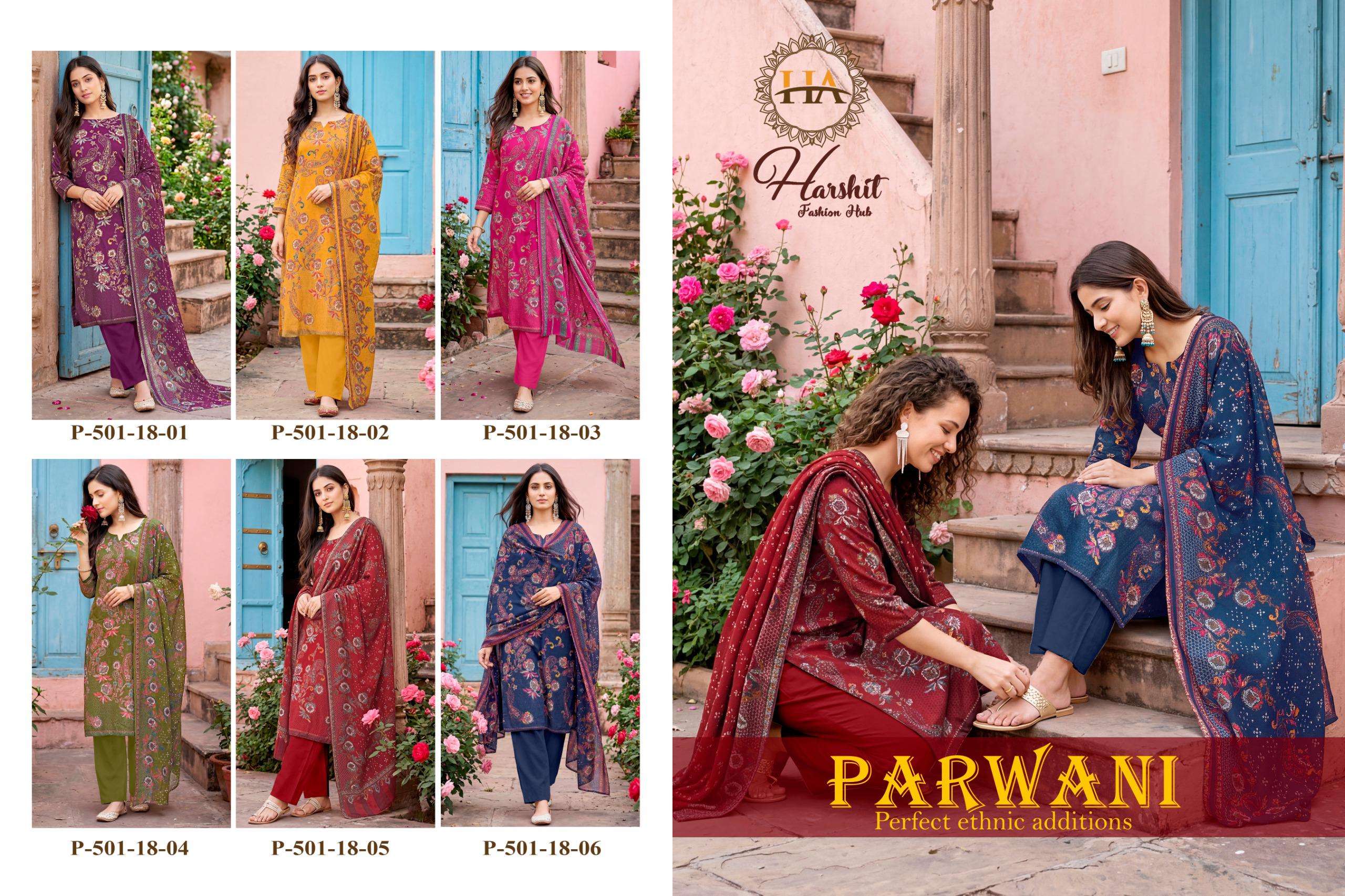 HARSHIT FASHION PARWANI JAM COTTON DESIGNER PRINT SALWAR SUIT