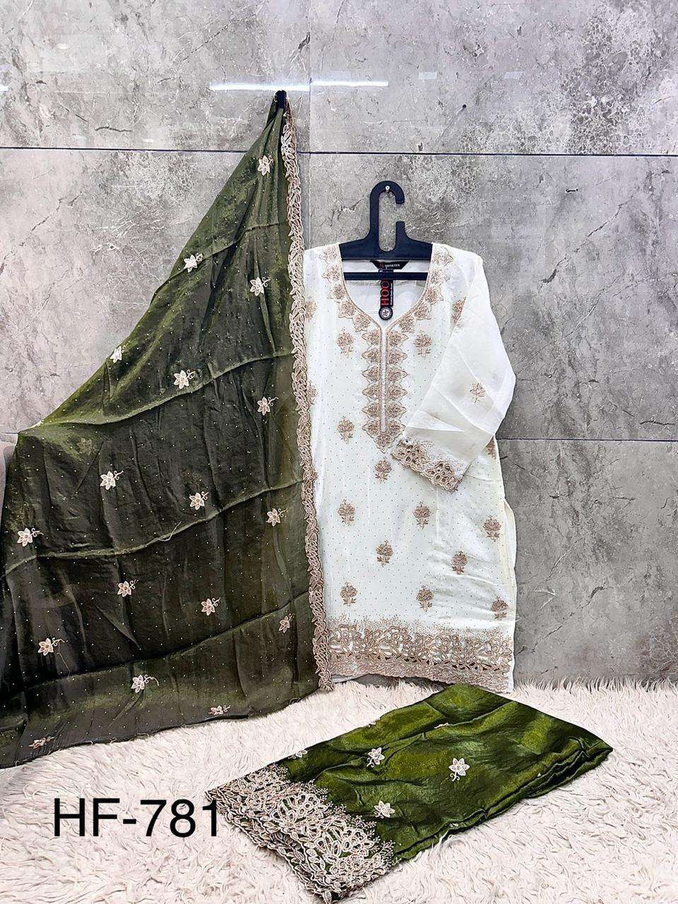 HOOR TEX HF 781 JIMMY CHOO FABRIC DESIGNER WORK READY MADE PAKISTANI SUIT