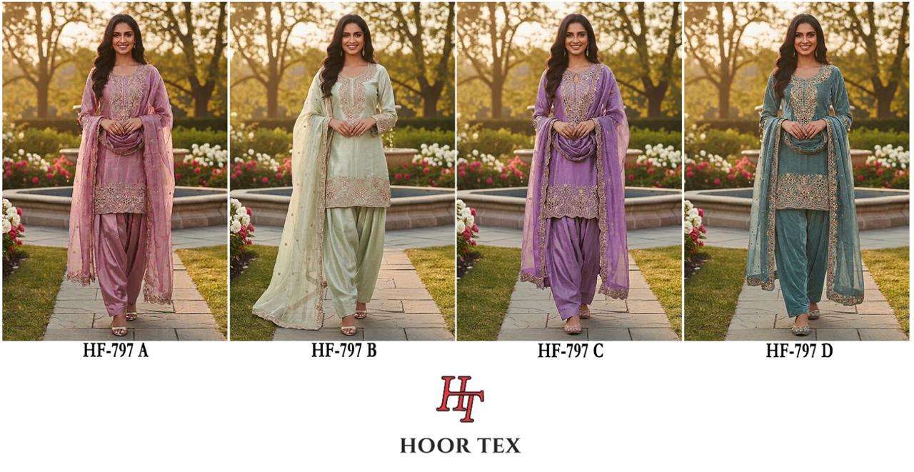 HOOR TEX HF 797 JIMMY CHOO FABRIC DESIGNER WORK READY MADE PAKISTANI SUIT