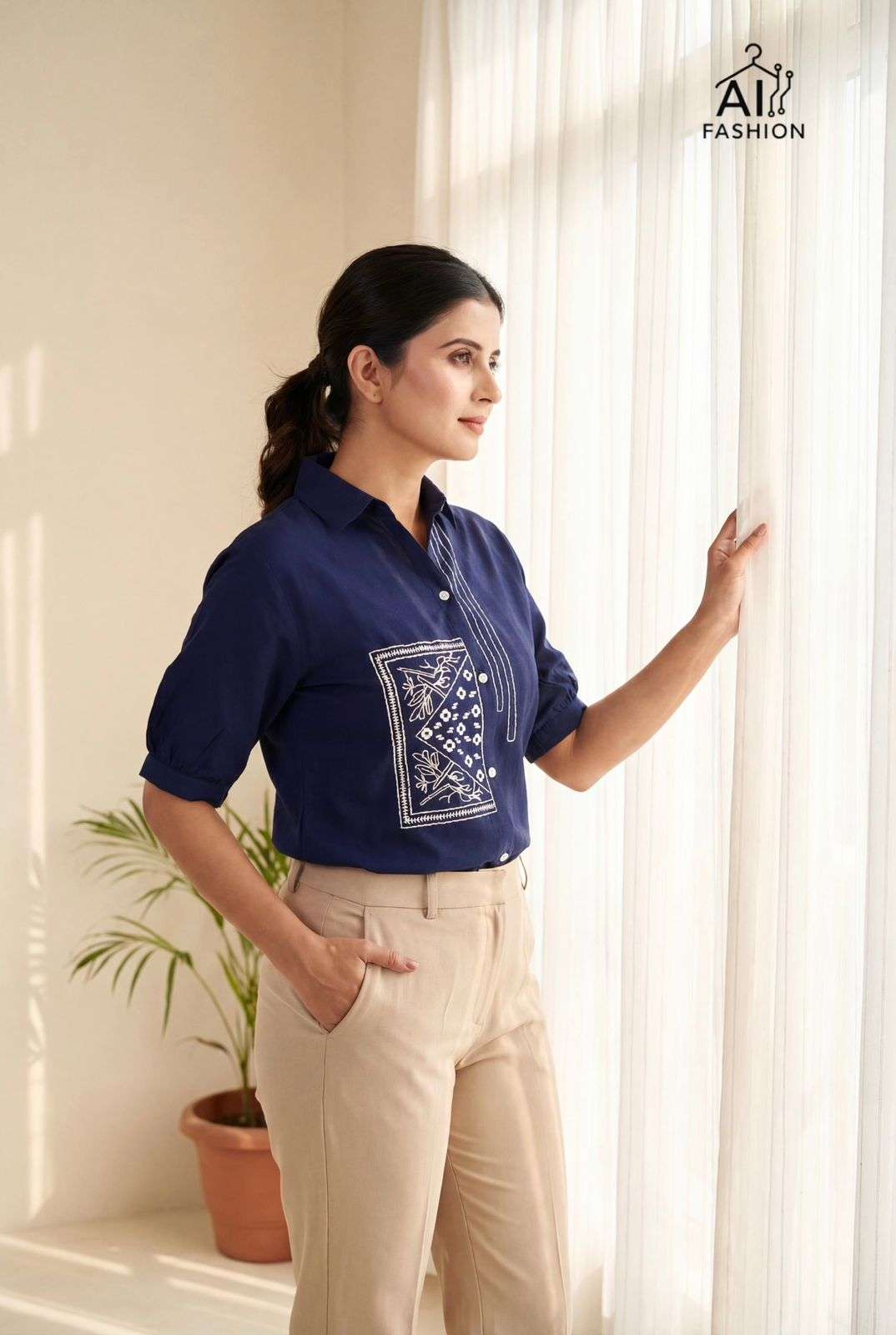 INLI CLASSY LOOK FANCY CAUSAL LOOKS LADIES SHIRT