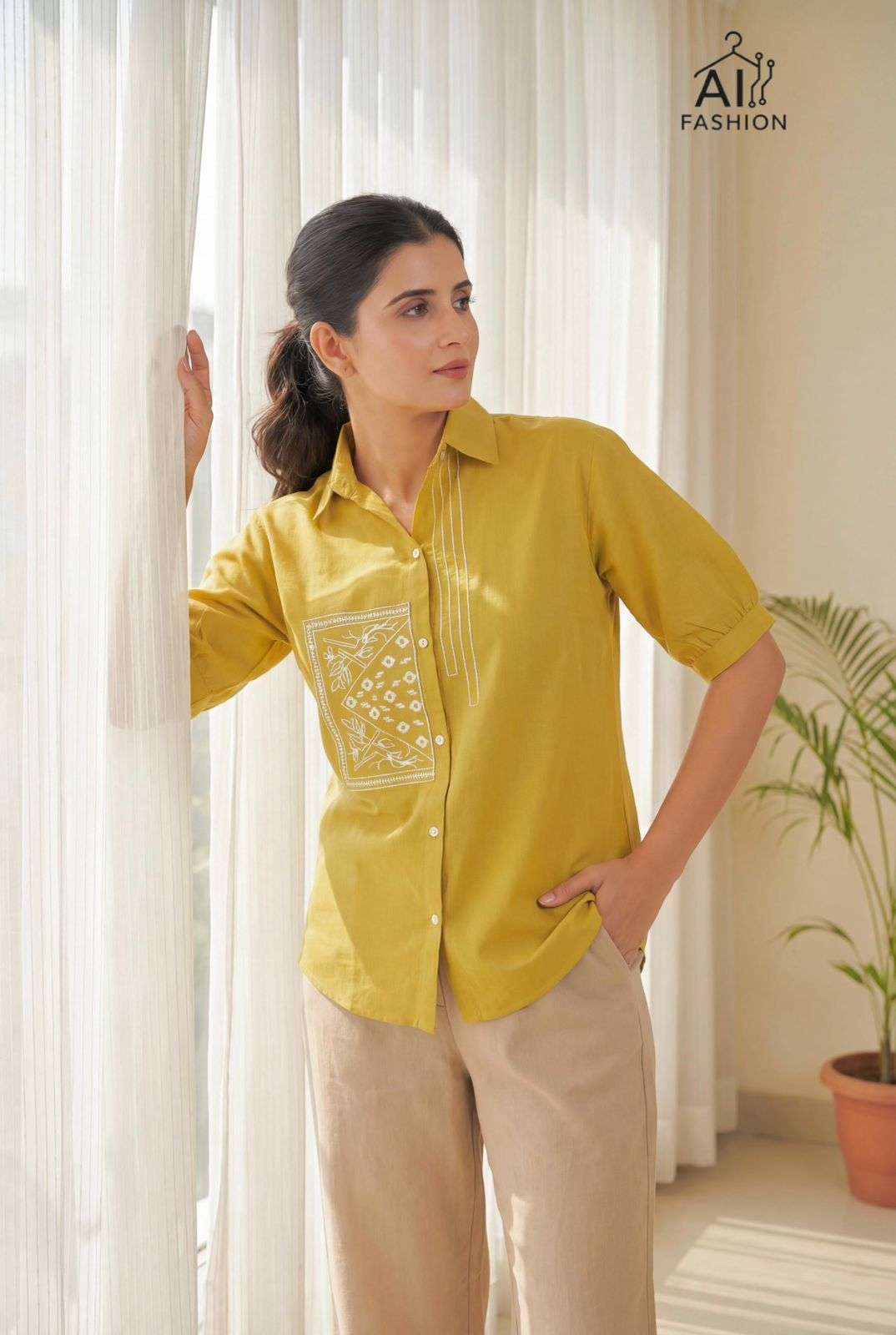 INLI CLASSY LOOK FANCY CAUSAL LOOKS LADIES SHIRT