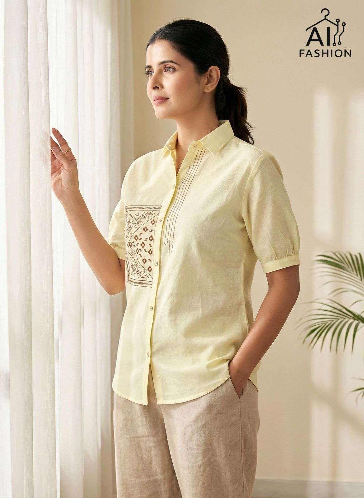 INLI CLASSY LOOK FANCY CAUSAL LOOKS LADIES SHIRT