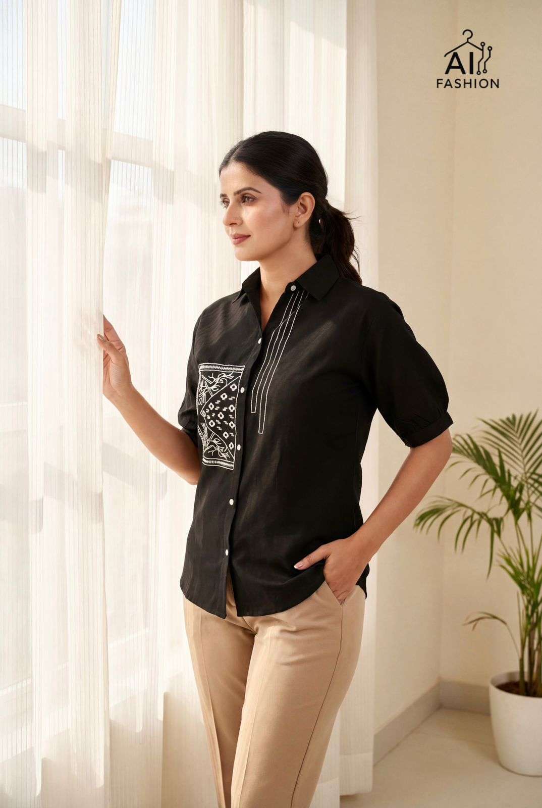 INLI CLASSY LOOK FANCY CAUSAL LOOKS LADIES SHIRT