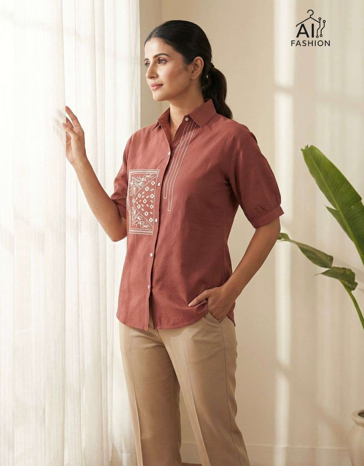INLI CLASSY LOOK FANCY CAUSAL LOOKS LADIES SHIRT