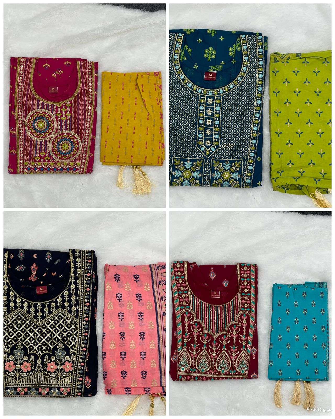 INLI INSTAGRAM RAYON EMBROIDERY WORK LADIES GOWN WITH DUPATTA SET 