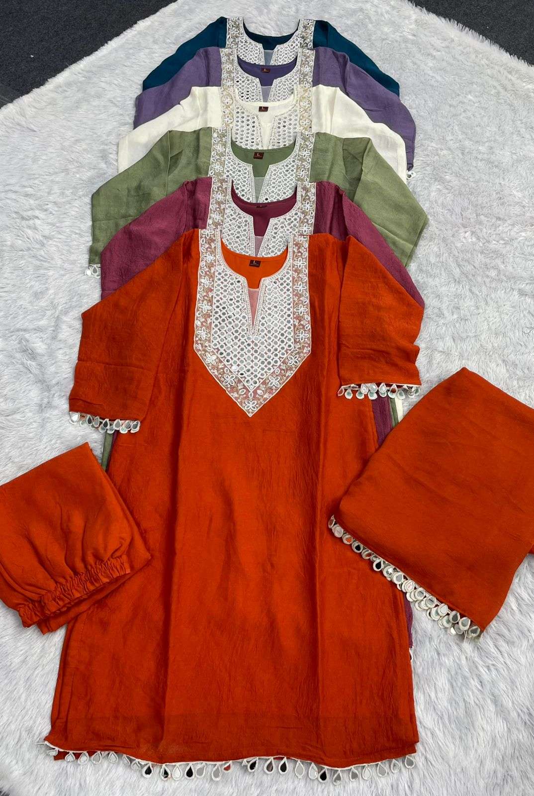INLI PINTEREST PREMIUM VOL 3 SILK FANCY WORKS STYLE LADIES 3PCS SET COLLECTION 