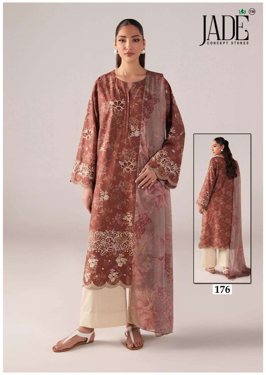 JADE CHEVRON EXCLUSIVE HEAVY COTTON VOL 18 DIGITAL PRINT COTTON SALWAR SUIT