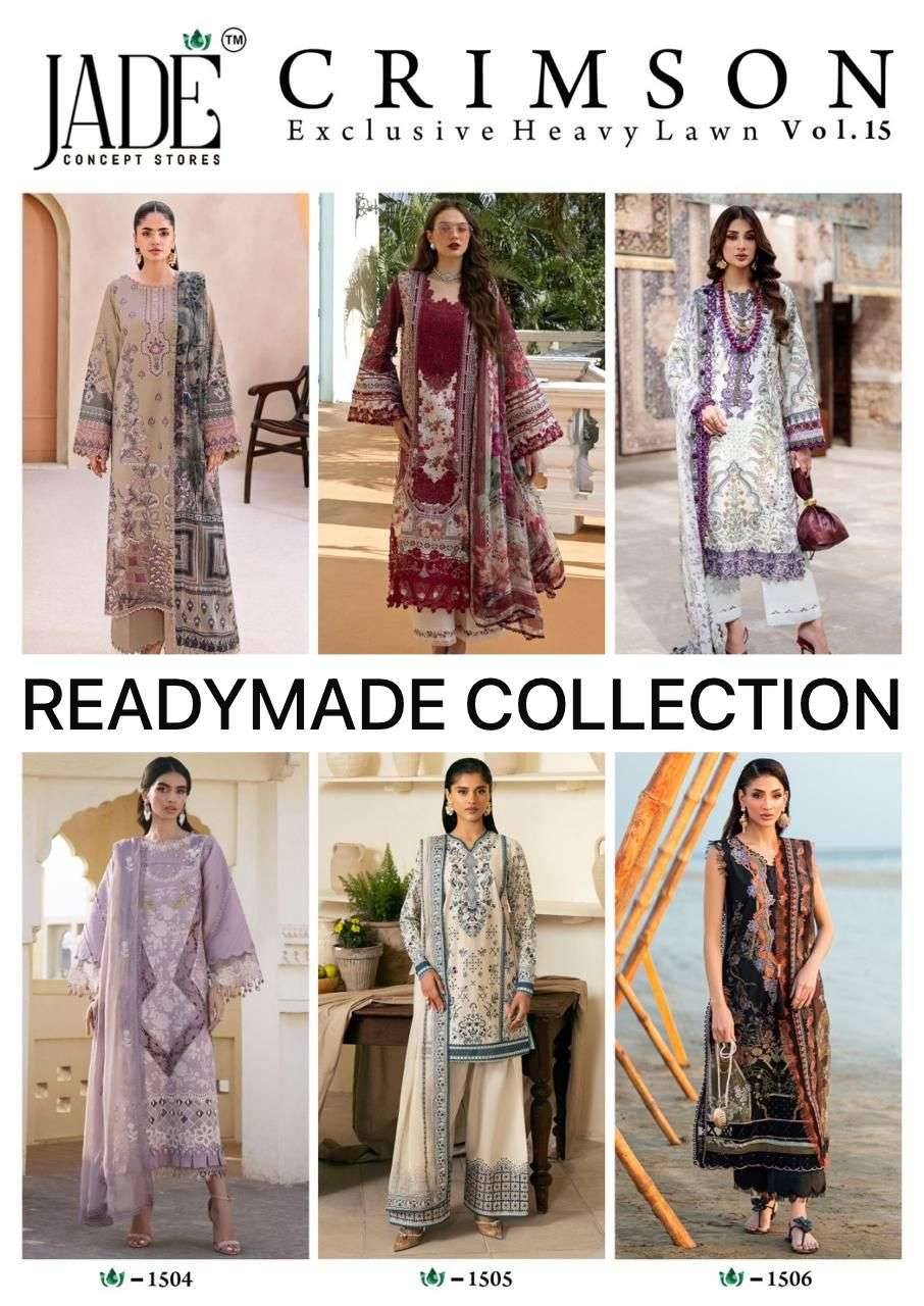 JADE CRIMSON EXCLUSIVE HEAVY LAWN  READY MADE COLLECTION COLLECTION VOL 15
