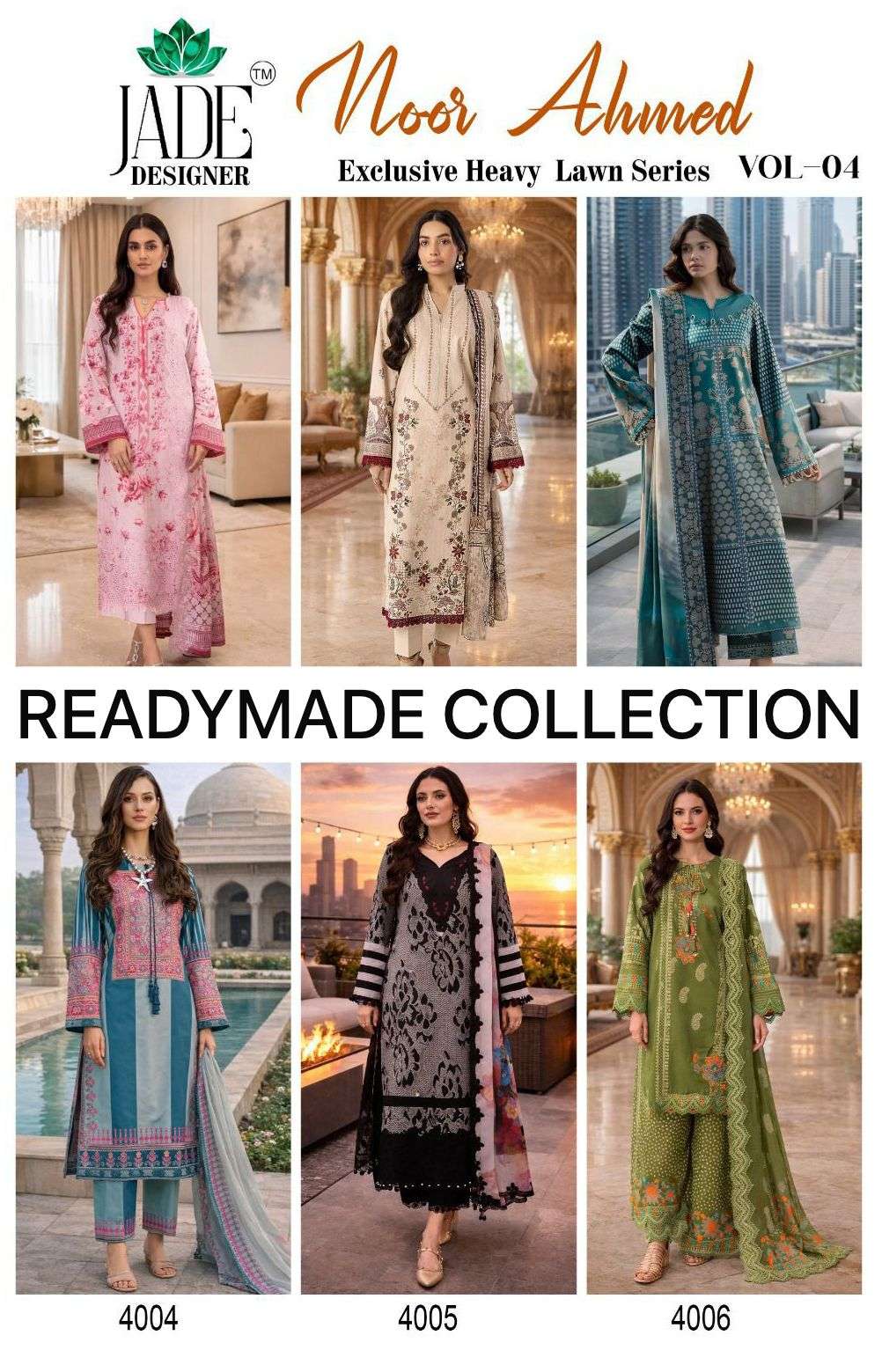 JADE DESIGNER NOOR AHMED VOL 4 READY MADE COLLECTION 