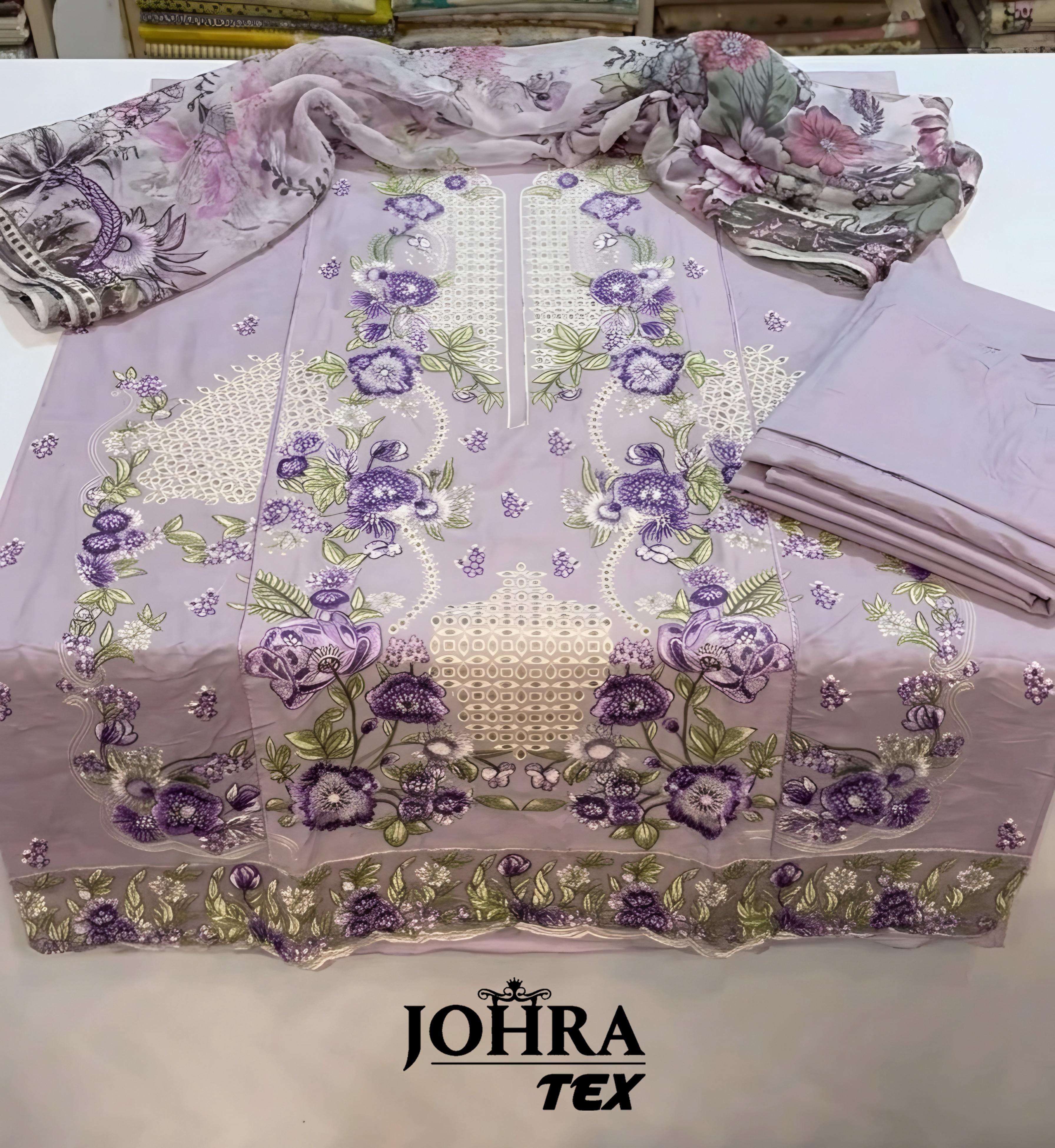 JT 198 COTTON WITH HEAVY EMBROIDERY WORK PAKISTANI SUIT
