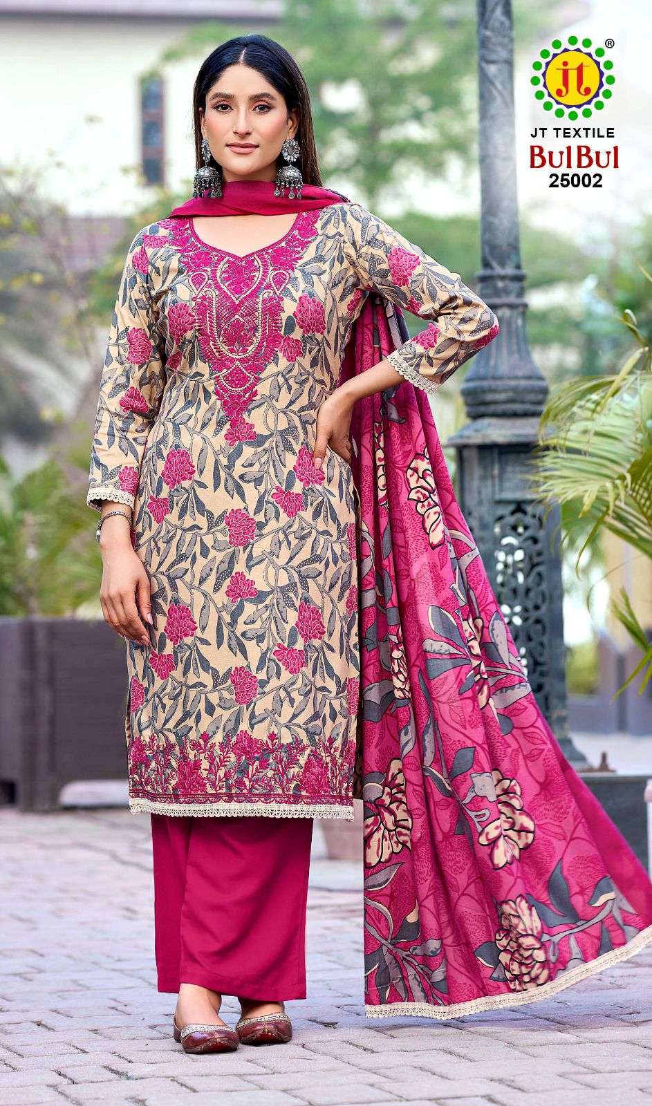 JT BULBUL VOL 25 RAYON FANCY PREMIUM WORKS LADIES SALWAR SUIT