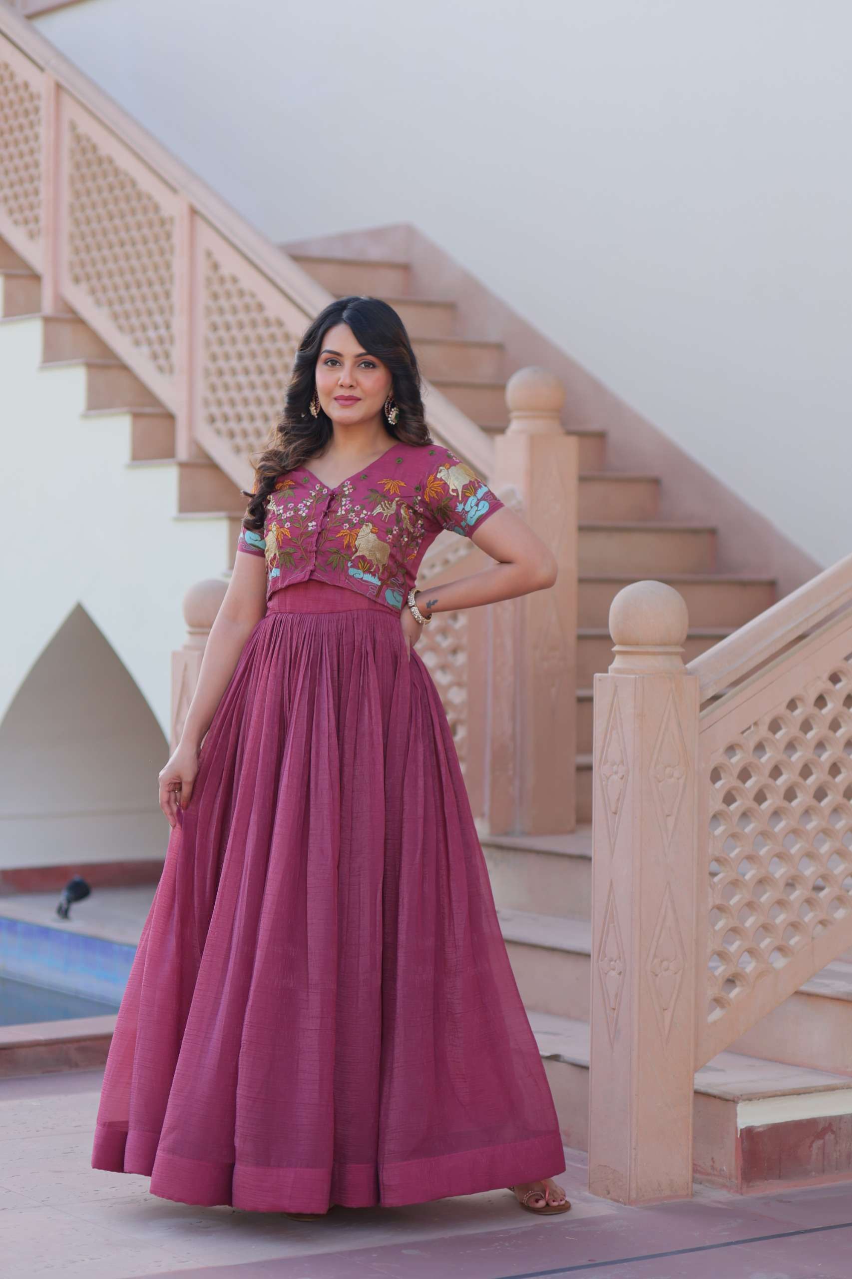 KA 1170 FANCY DESIGNER PARTY WEAR LADIES GOWN
