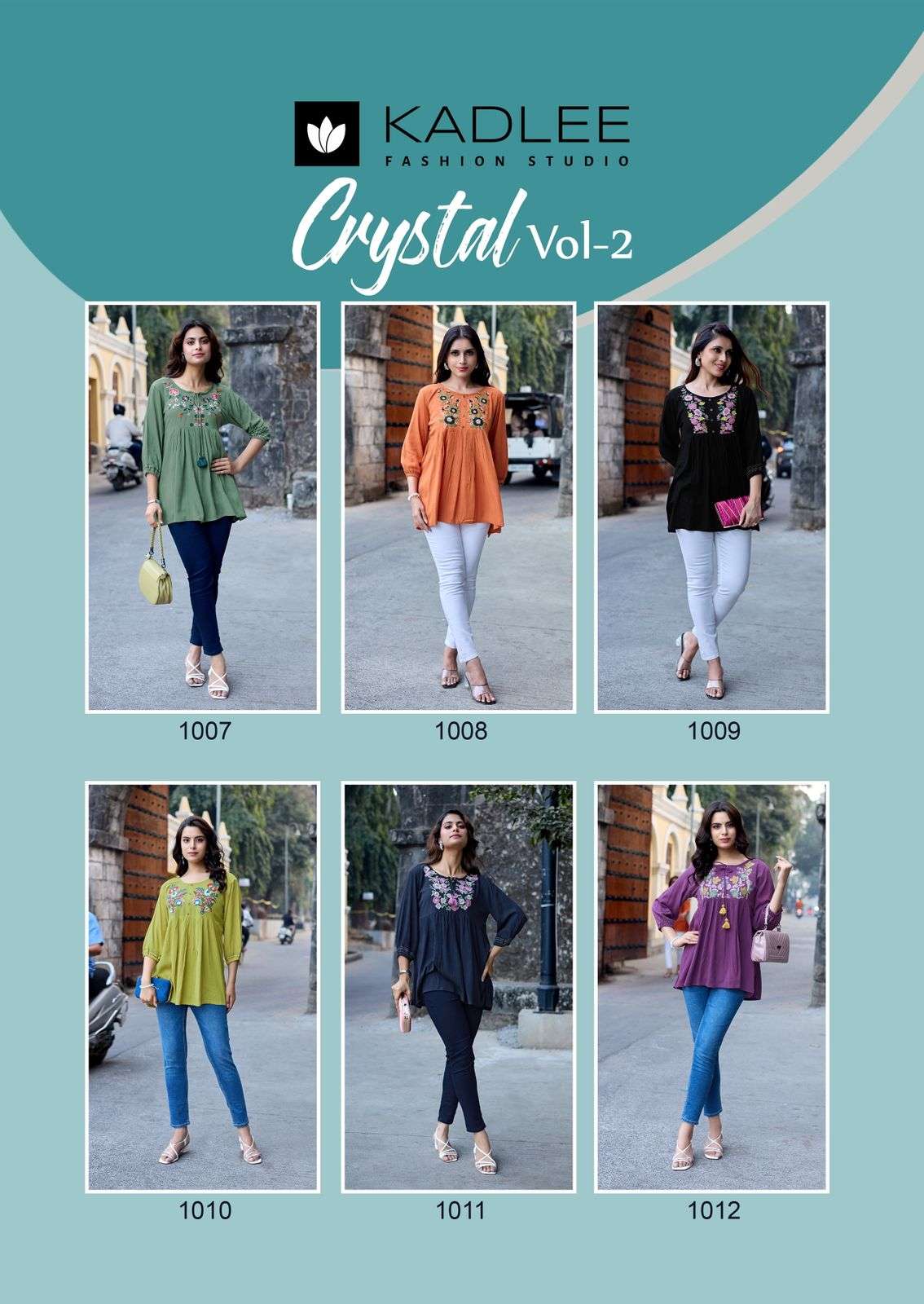 KADLEE FASHION CRYSTAL VOL 2 RAYON FANCY WESTERN WEAR LADIES TOP
