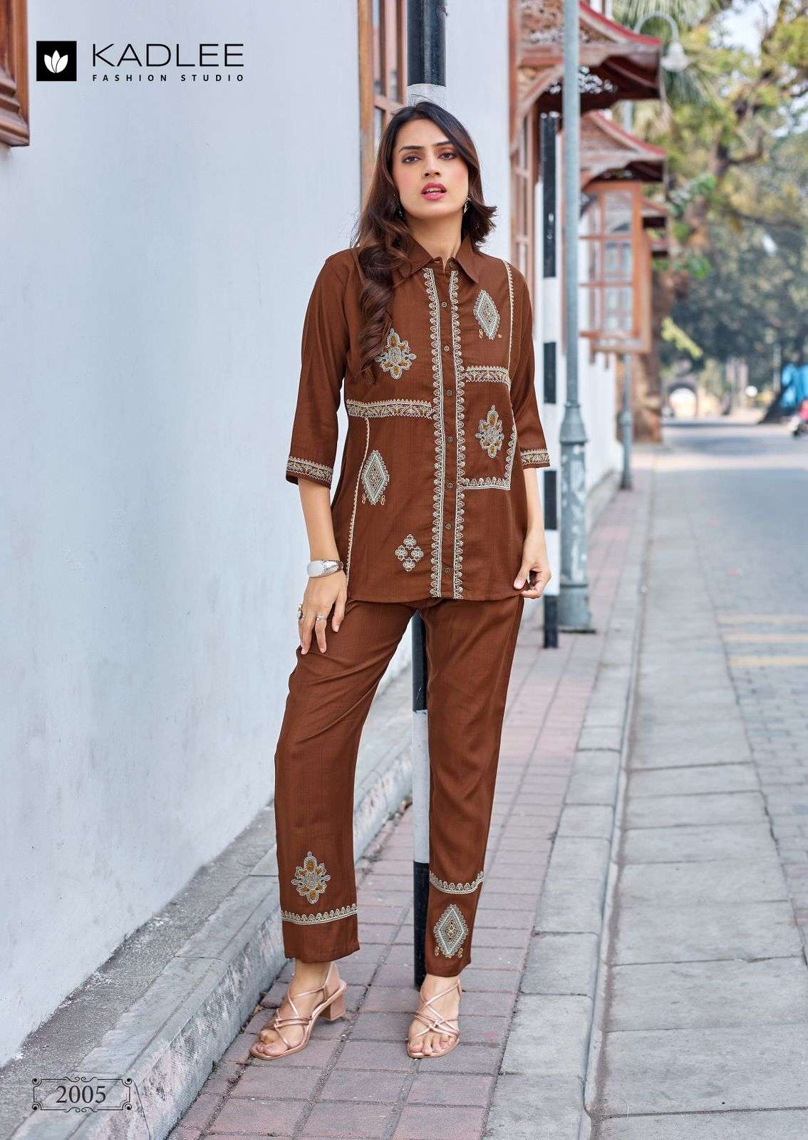 KADLEE FASHION DREAM GIRL VISCOSE FANCY WORKS LADIES KURTI WITH BOTTOM PAIR 