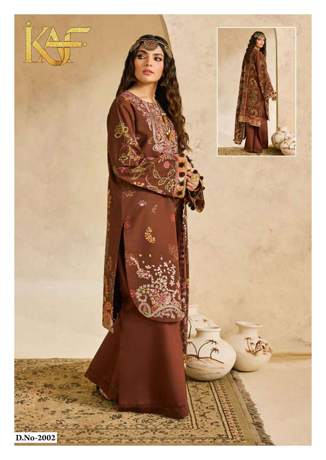 KAF FABRIC EVAYRA GULAAL LUXURY LAWN COLLECTION VOL 2 DIGITAL PRINT COTTON SALWAR SUIT