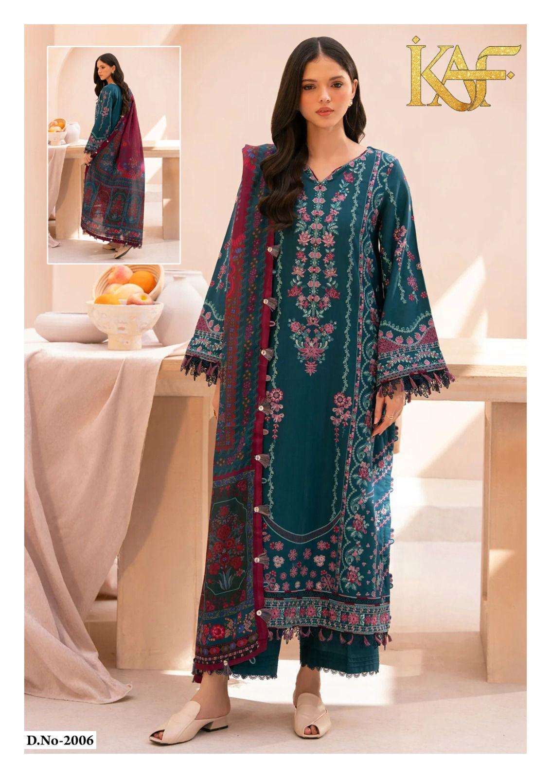 KAF FABRIC EVAYRA GULAAL LUXURY LAWN COLLECTION VOL 2 DIGITAL PRINT COTTON SALWAR SUIT