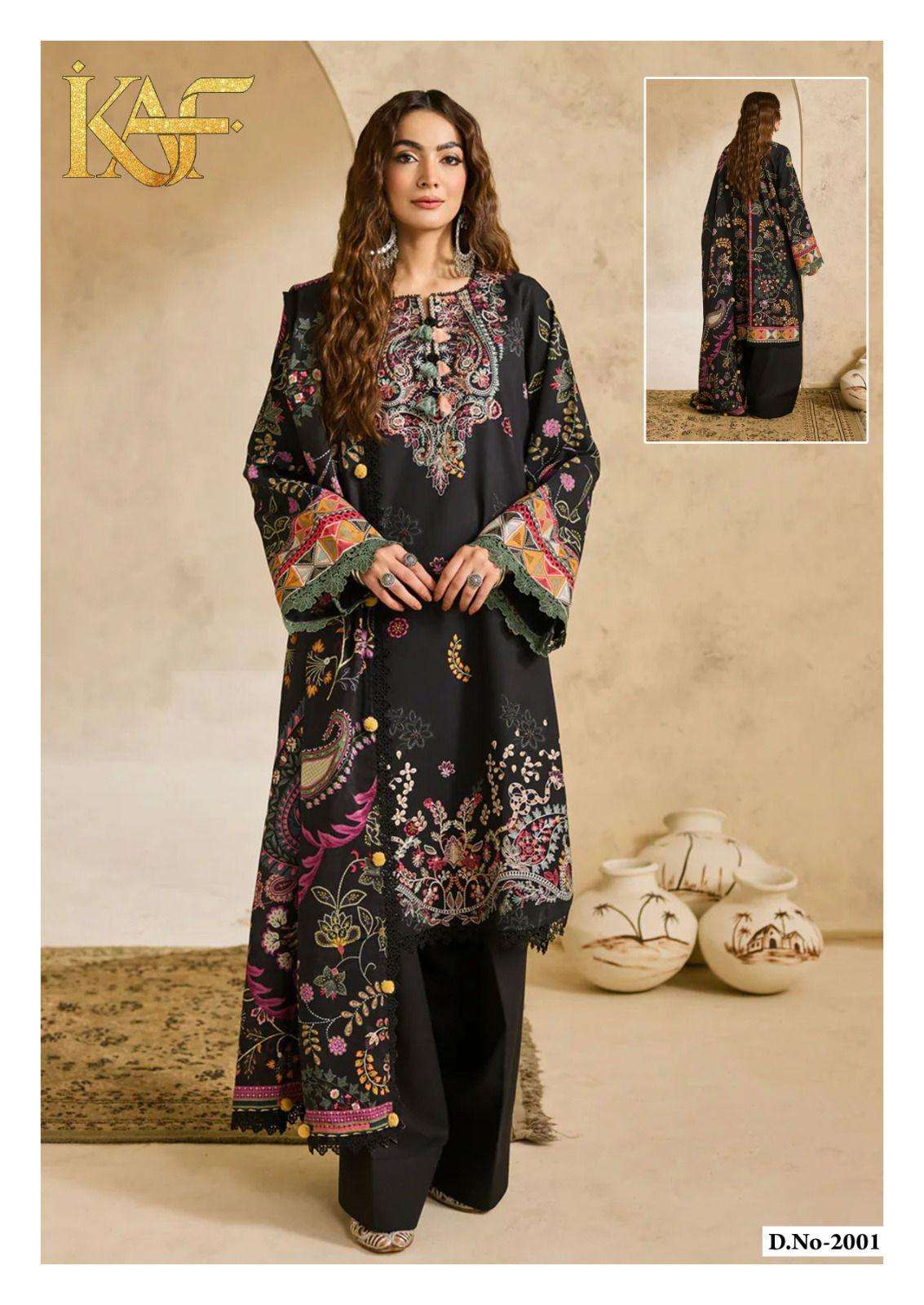 KAF FABRIC EVAYRA GULAAL LUXURY LAWN COLLECTION VOL 2 DIGITAL PRINT COTTON SALWAR SUIT