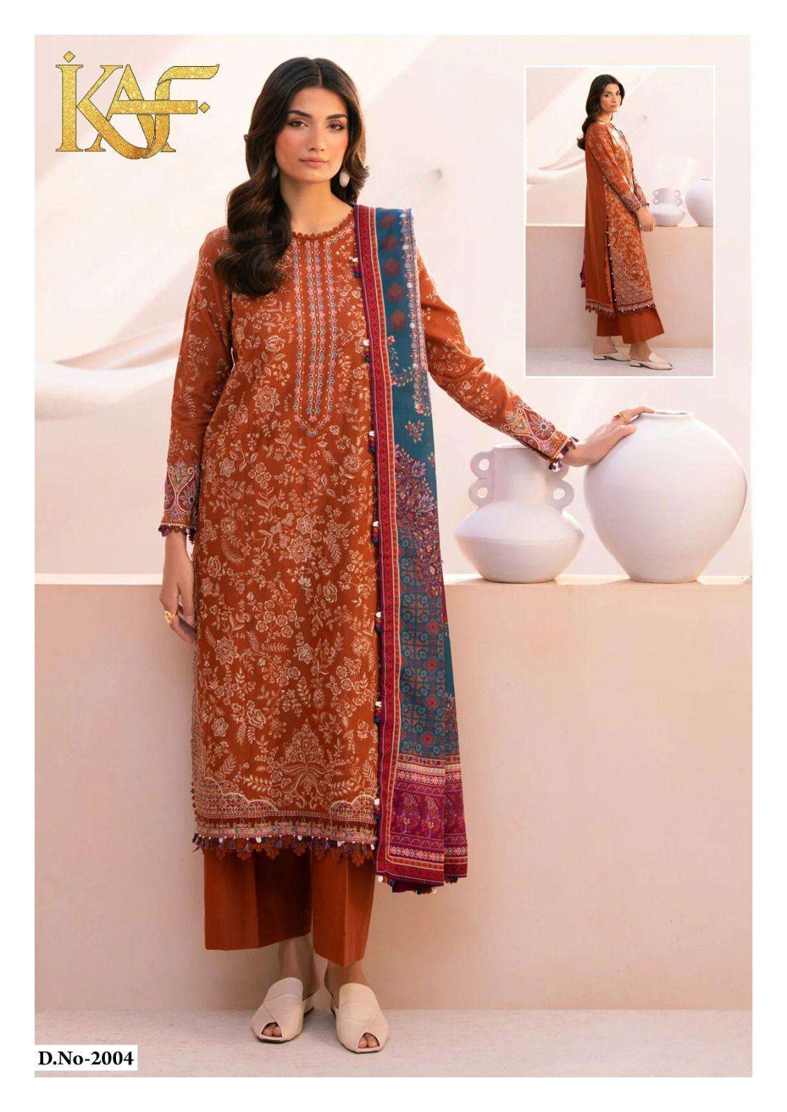 KAF FABRIC EVAYRA GULAAL LUXURY LAWN COLLECTION VOL 2 DIGITAL PRINT COTTON SALWAR SUIT