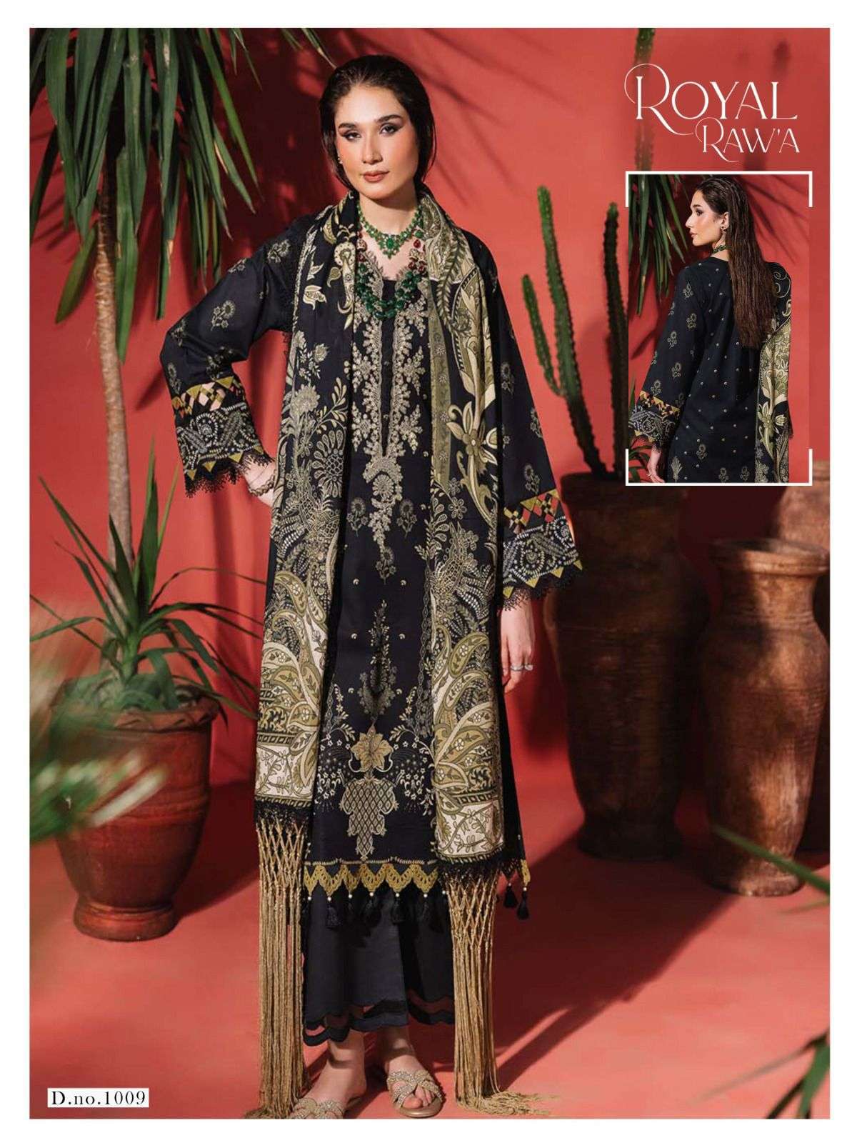 KAF FABRIC ROYAL RAWA VOL 1 COTTON DIGITAL KARACHI PRINTS SALWAR SUIT